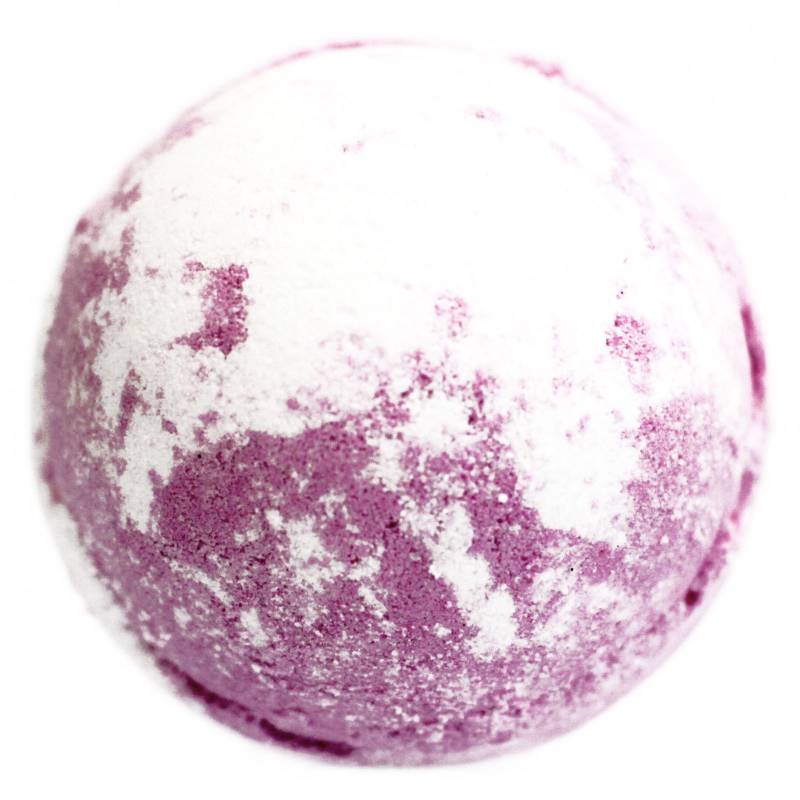 Raspberry & Black Pepper Bath Bomb with Shea Butter - Soak Sanctuary Bath Bombs