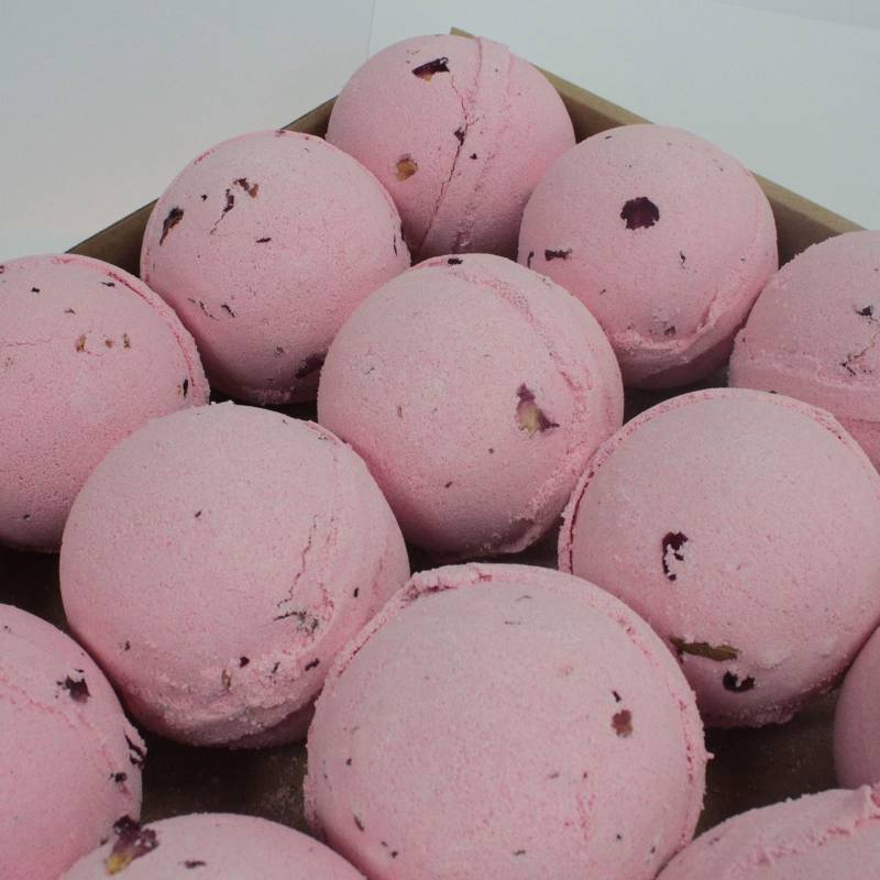 Rose & Petals Jumbo Bath Bomb - Soak Sanctuary Bath Bombs