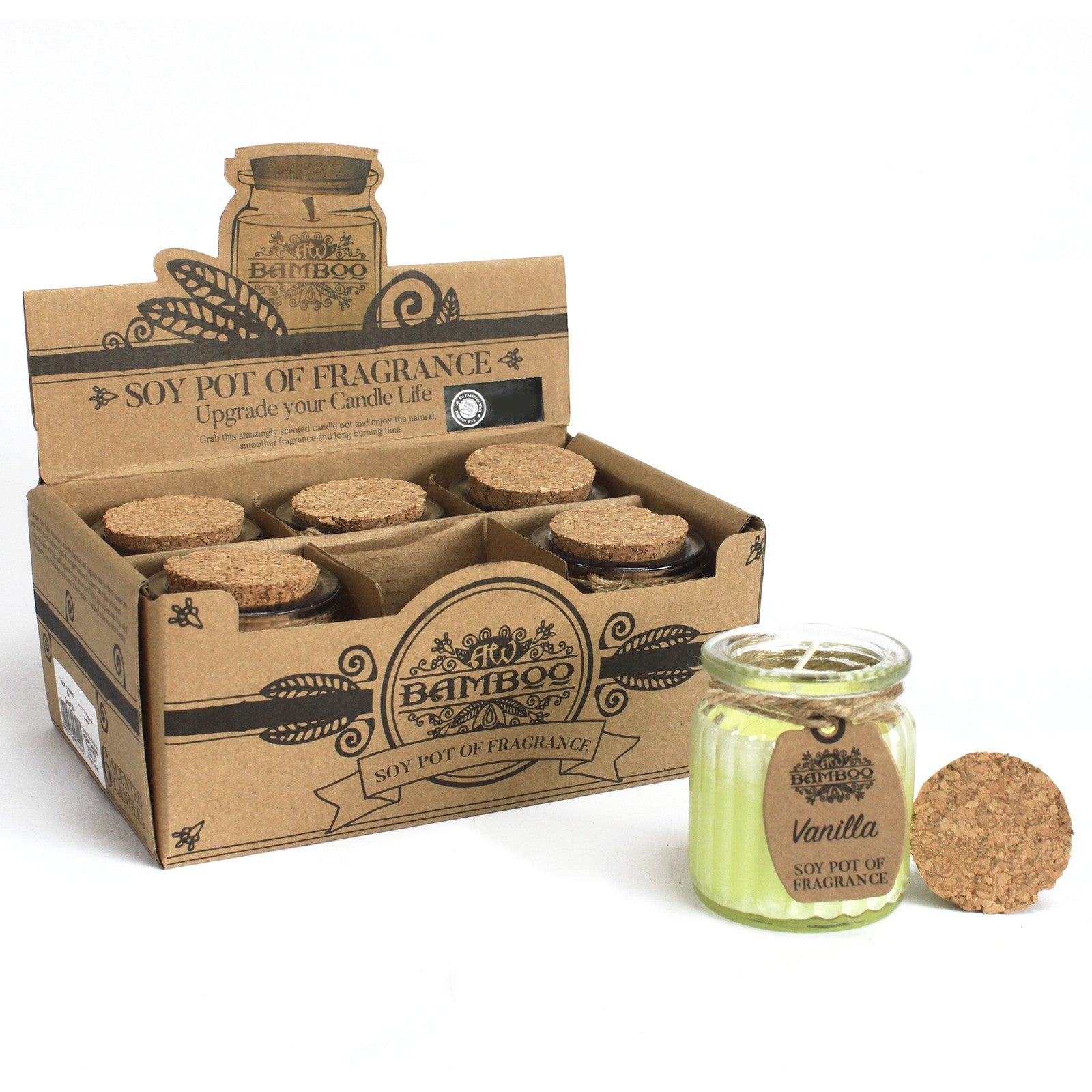 Vanilla Soy Candle Pots (Pk 2) - Soak Sanctuary Candles