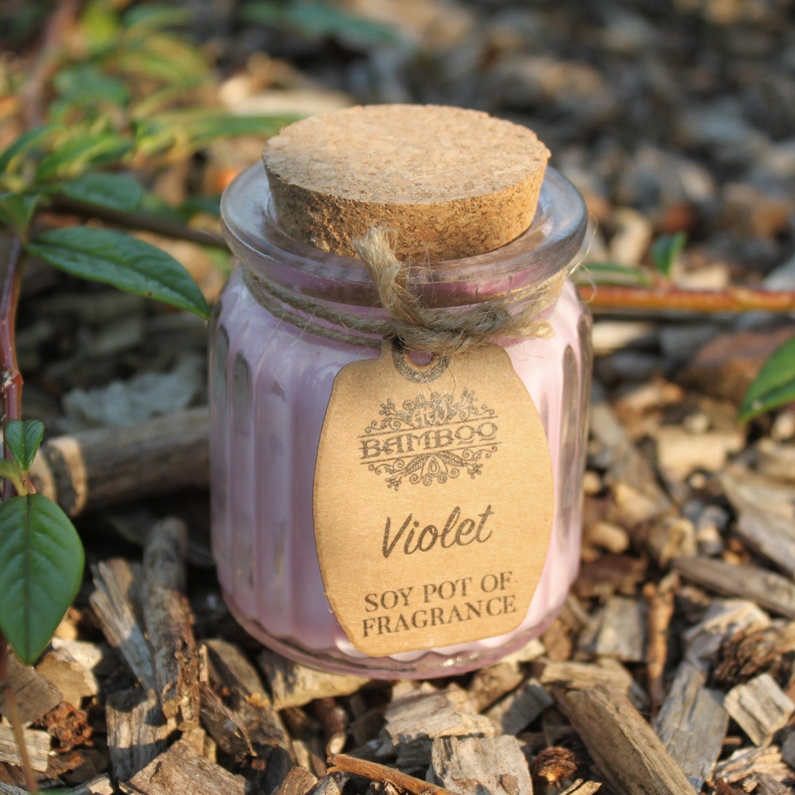 Violet Soy Candle Pots (Pk 2) - Soak Sanctuary Candles