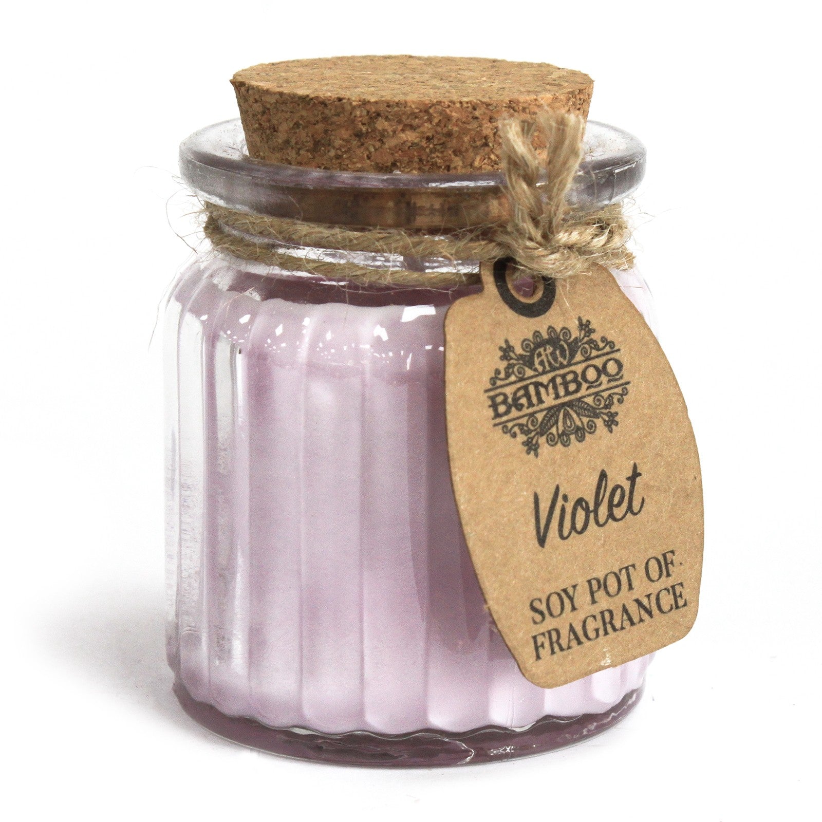 Violet Soy Candle Pots (Pk 2) - Soak Sanctuary Candles