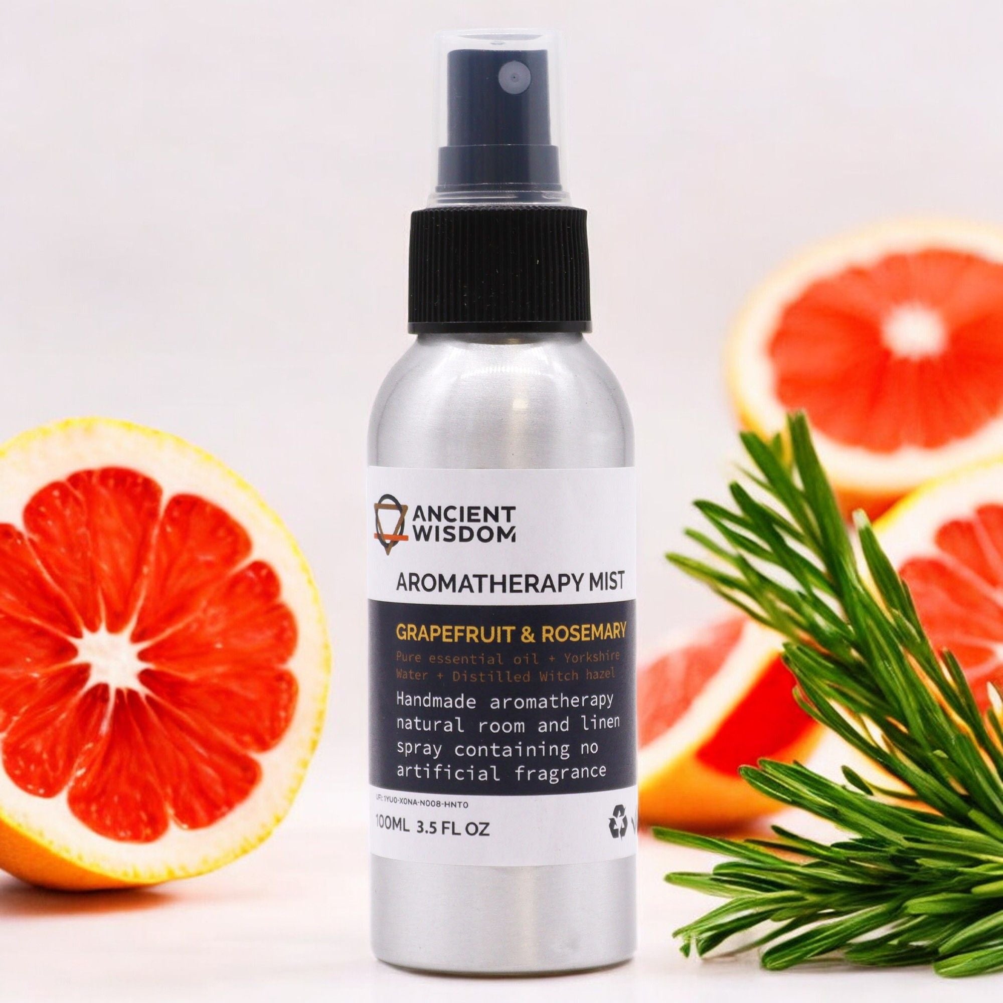 100ml Essential Oil Mist - Graperfruit and Rosemary - Soak Sanctuary Room Fragrance