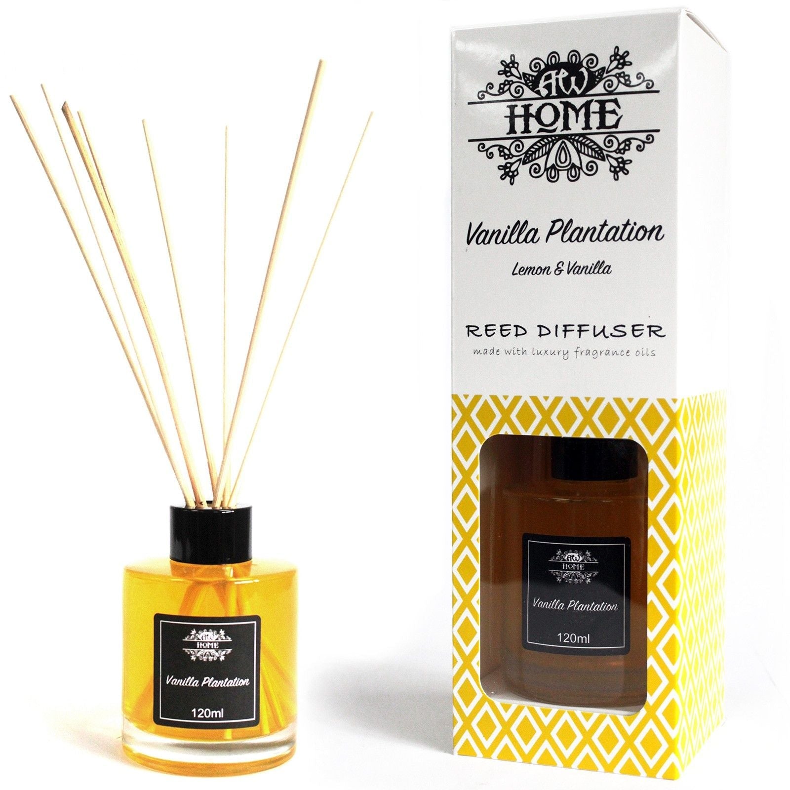 120ml Reed Diffuser - Vanilla Plantation - Soak Sanctuary Reed Diffusers