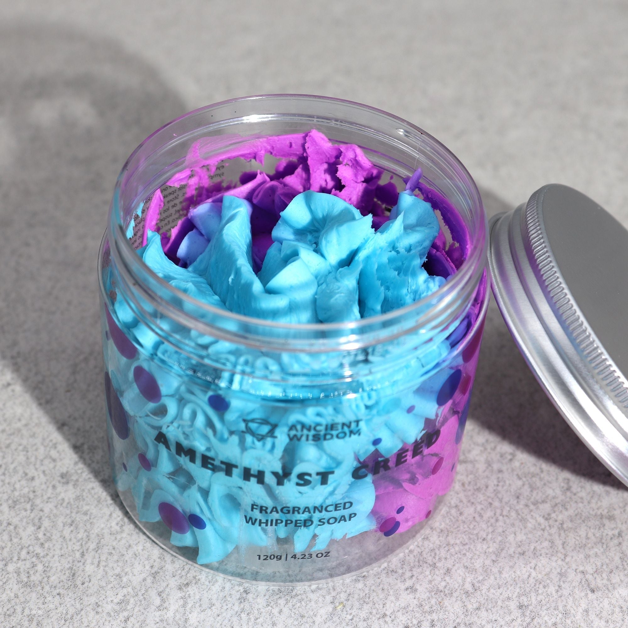 Amethyst Creed Whipped Cream Soap 120g - Soak Sanctuary Soap