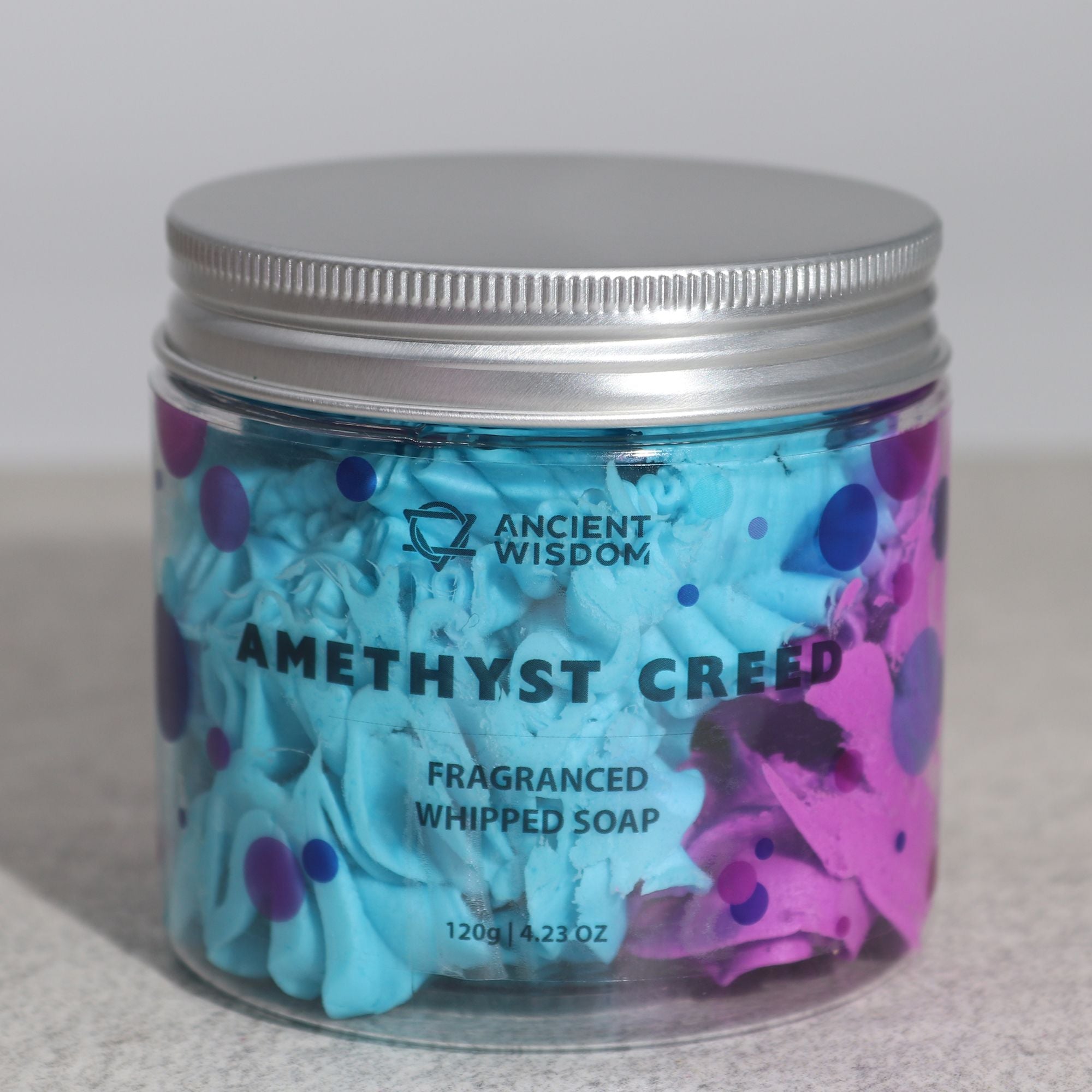 Amethyst Creed Whipped Cream Soap 120g - Soak Sanctuary Soap