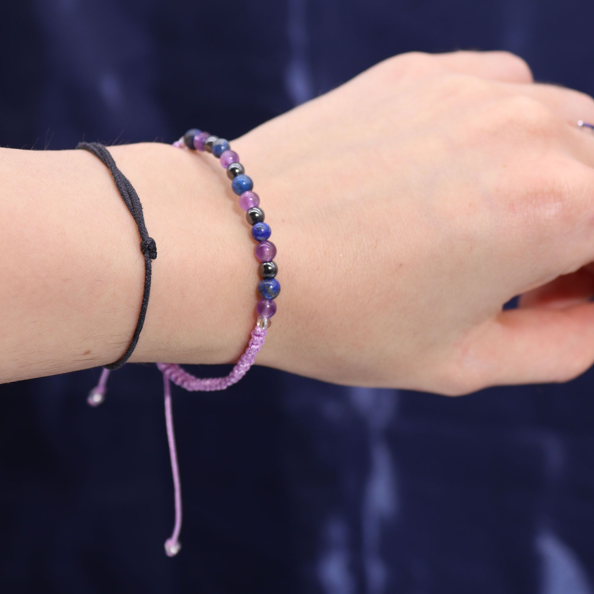 Aquarious Zodiac Crystal Candle with Gemstone Bracelet - Soak Sanctuary Candles