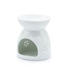 Oil Burner Buddha Cut Out - White