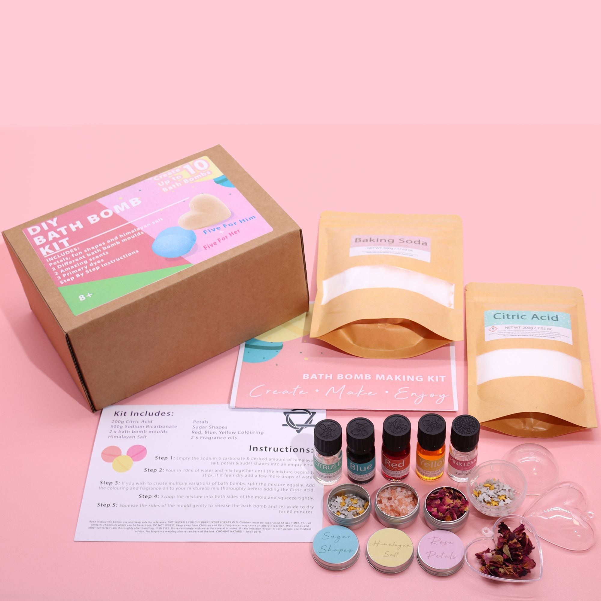 Bath Bomb Kit - Alloy & Satin - Soak Sanctuary Bath Bombs