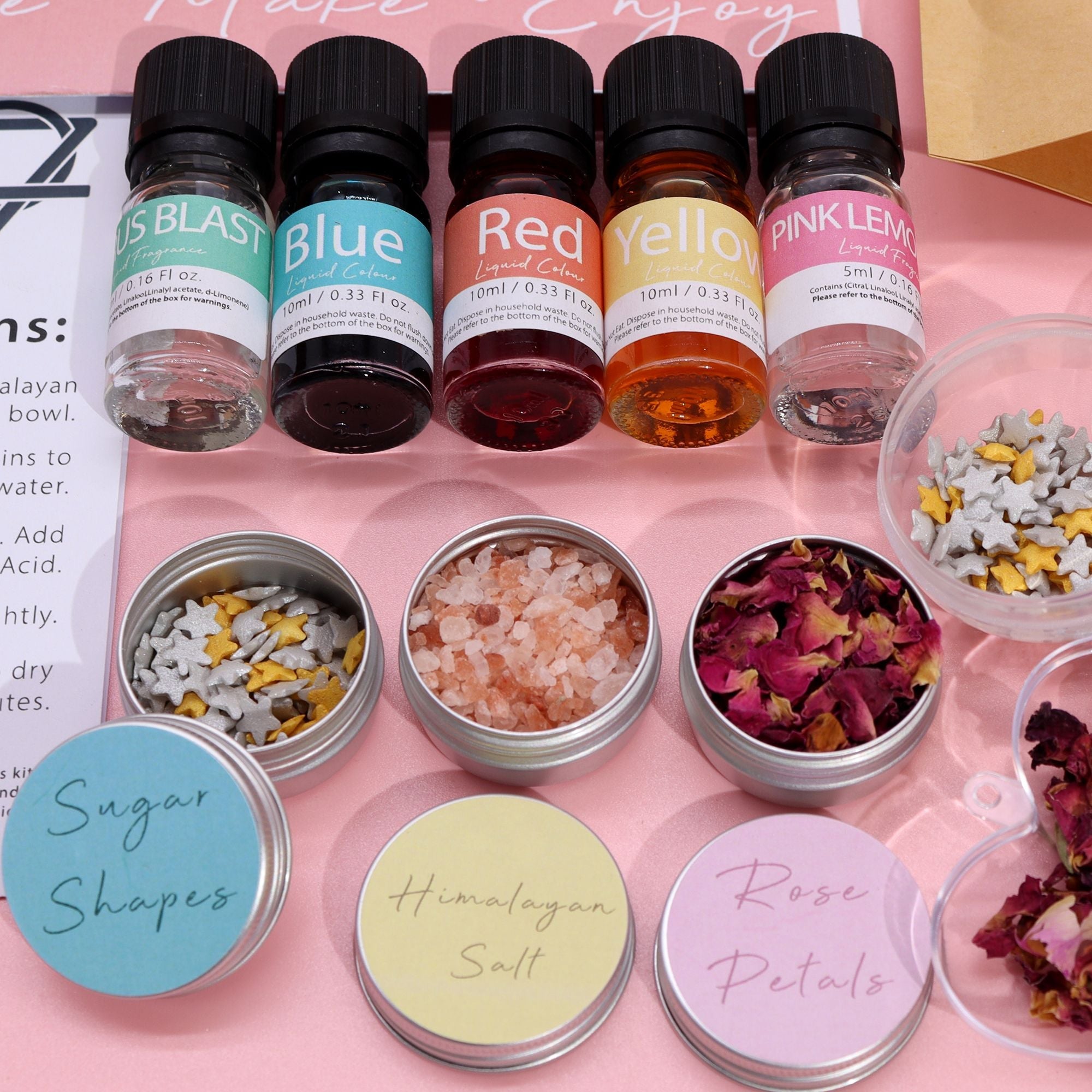 Bath Bomb Kit - Pink Lemonade & Citrus Blast - Soak Sanctuary Bath Bombs