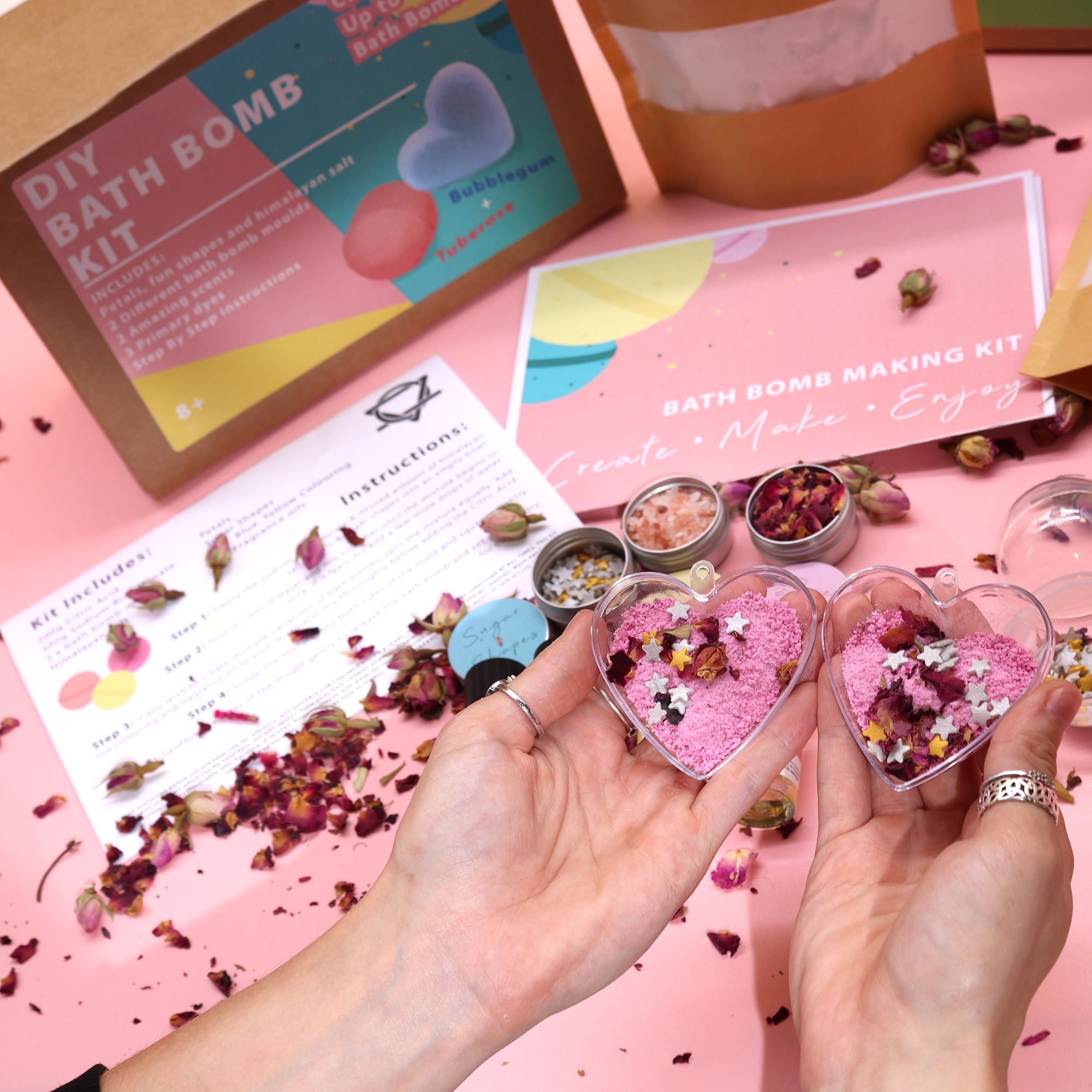 Bath Bomb Kit - Pink Lemonade & Citrus Blast - Soak Sanctuary Bath Bombs