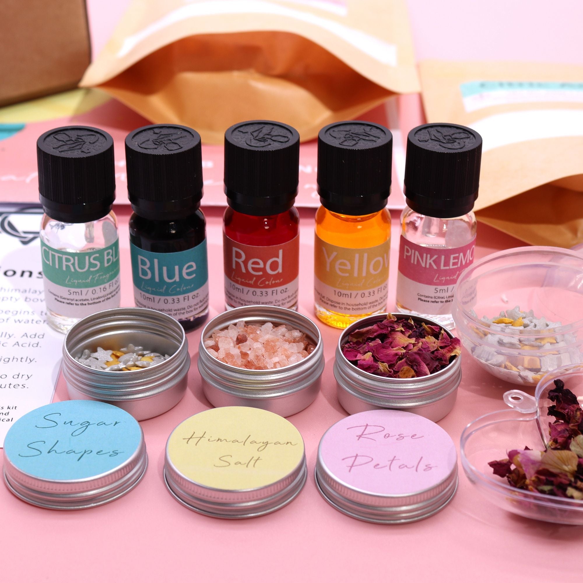 Bath Bomb Kit - Rose & Bubblegum - Soak Sanctuary Bath Bombs