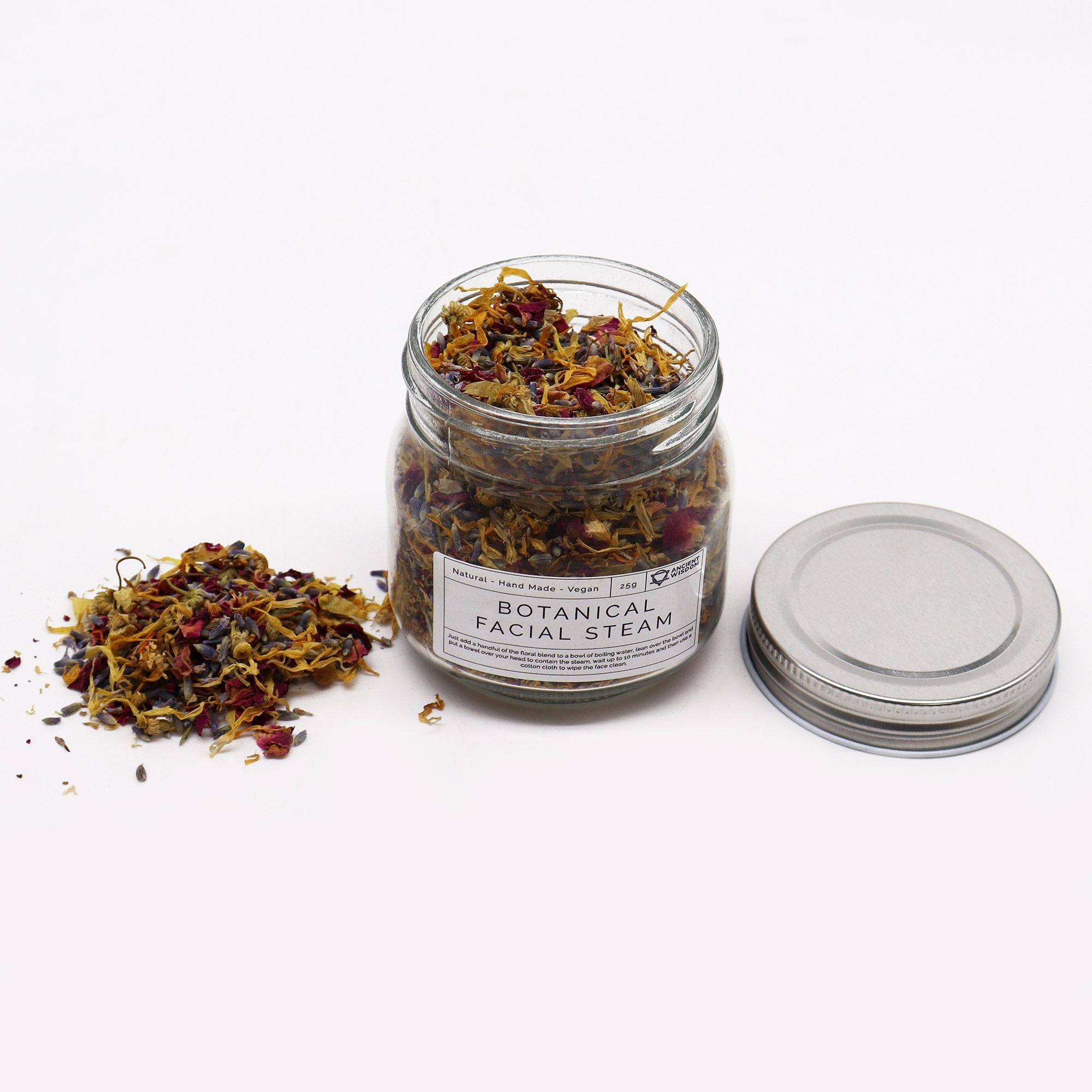 Botanical Facial Steam Blend - Natural 250g - Soak Sanctuary Bath Salts