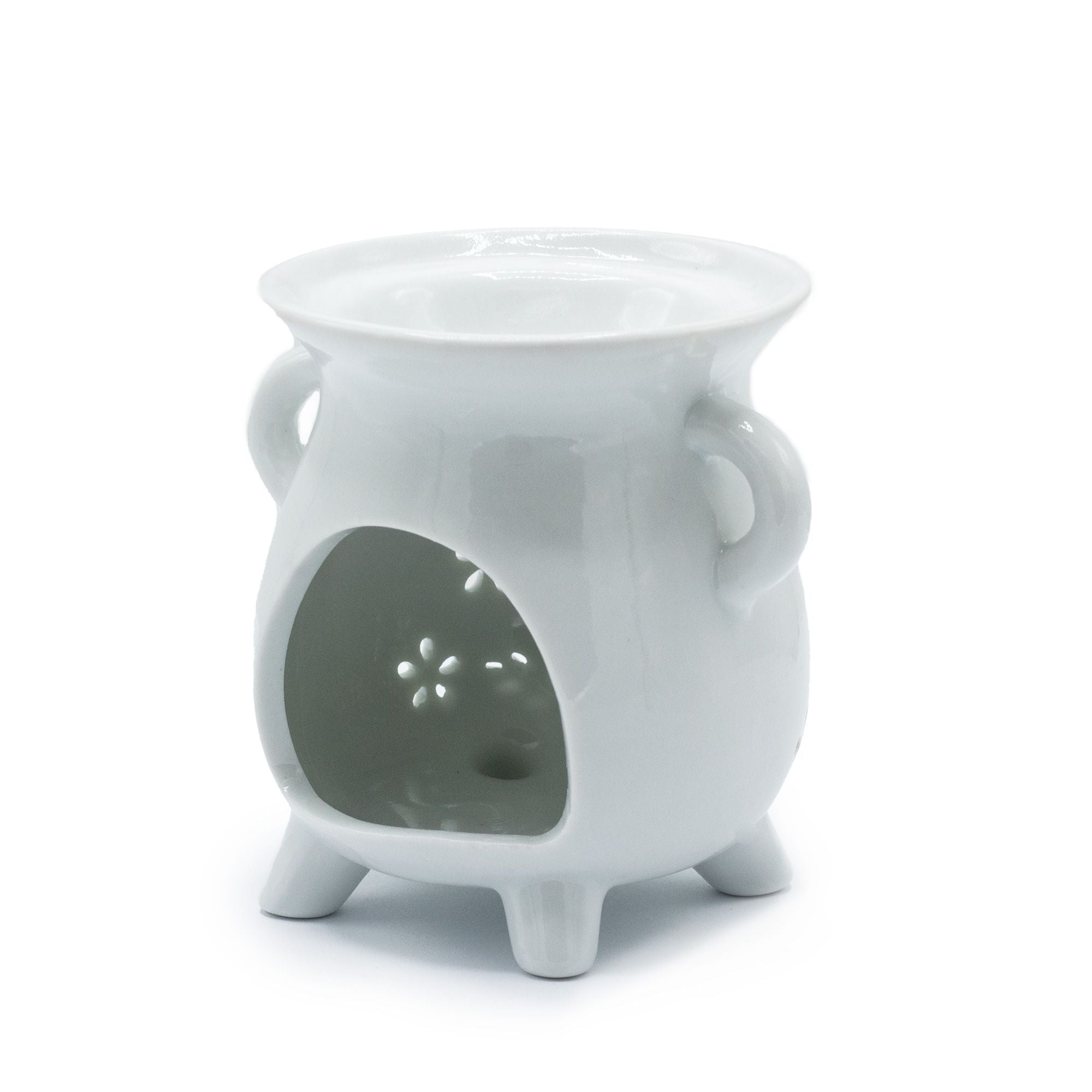 Cauldren Oil Burner - Owl - White - Soak Sanctuary Room Fragrance