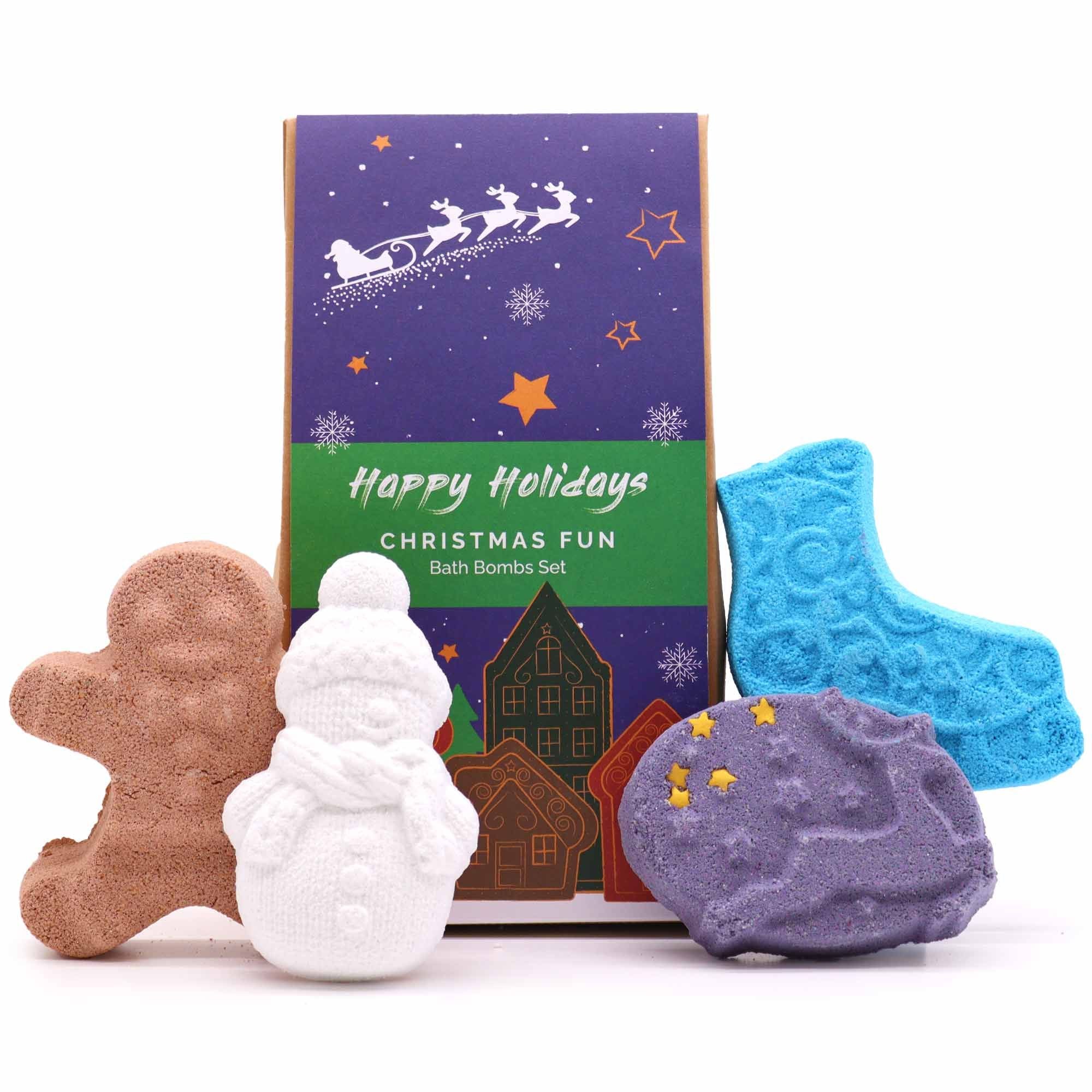 Christmas Fun Bath Bomb Gift Pack - Soak Sanctuary Bath Bombs
