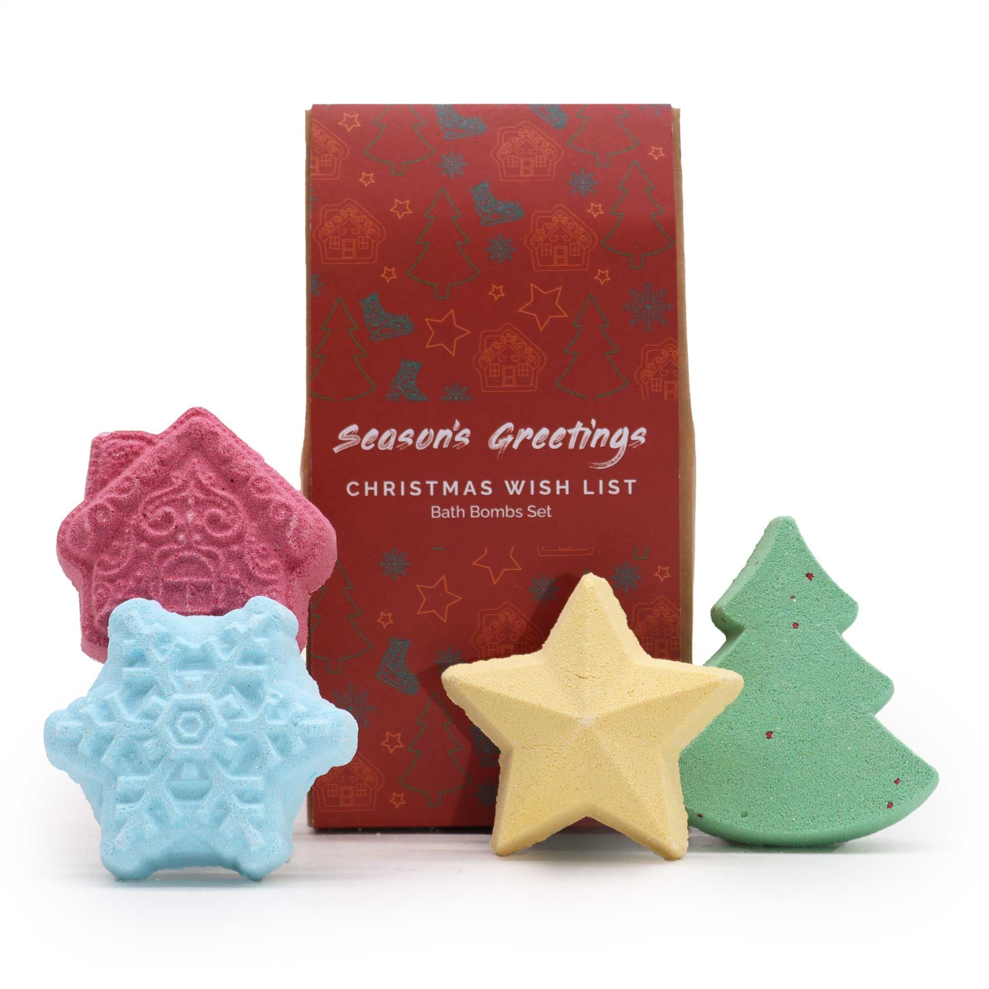 Christmas Wish List Christmas Bath Bomb Gift Pack - Soak Sanctuary Bath Bombs