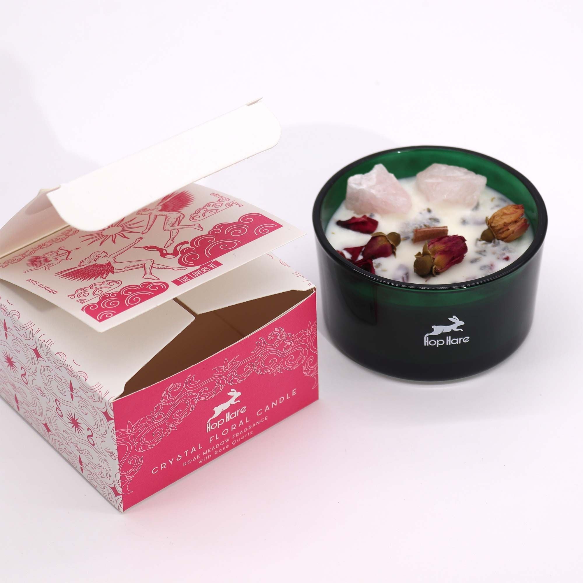 Crystal Flower Candle - The Lovers - Soak Sanctuary Candles