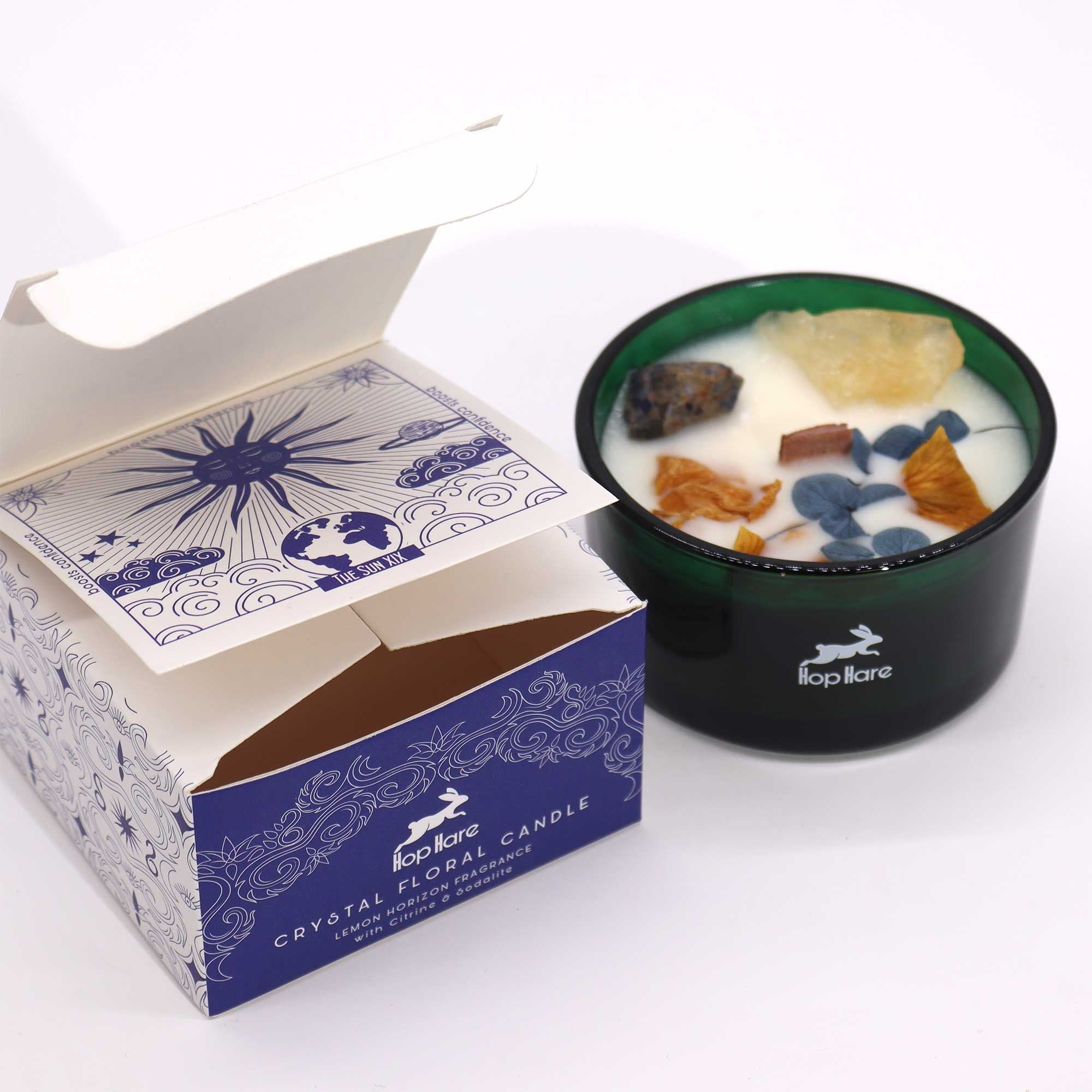 Crystal Flower Candle - The Sun - Soak Sanctuary Candles