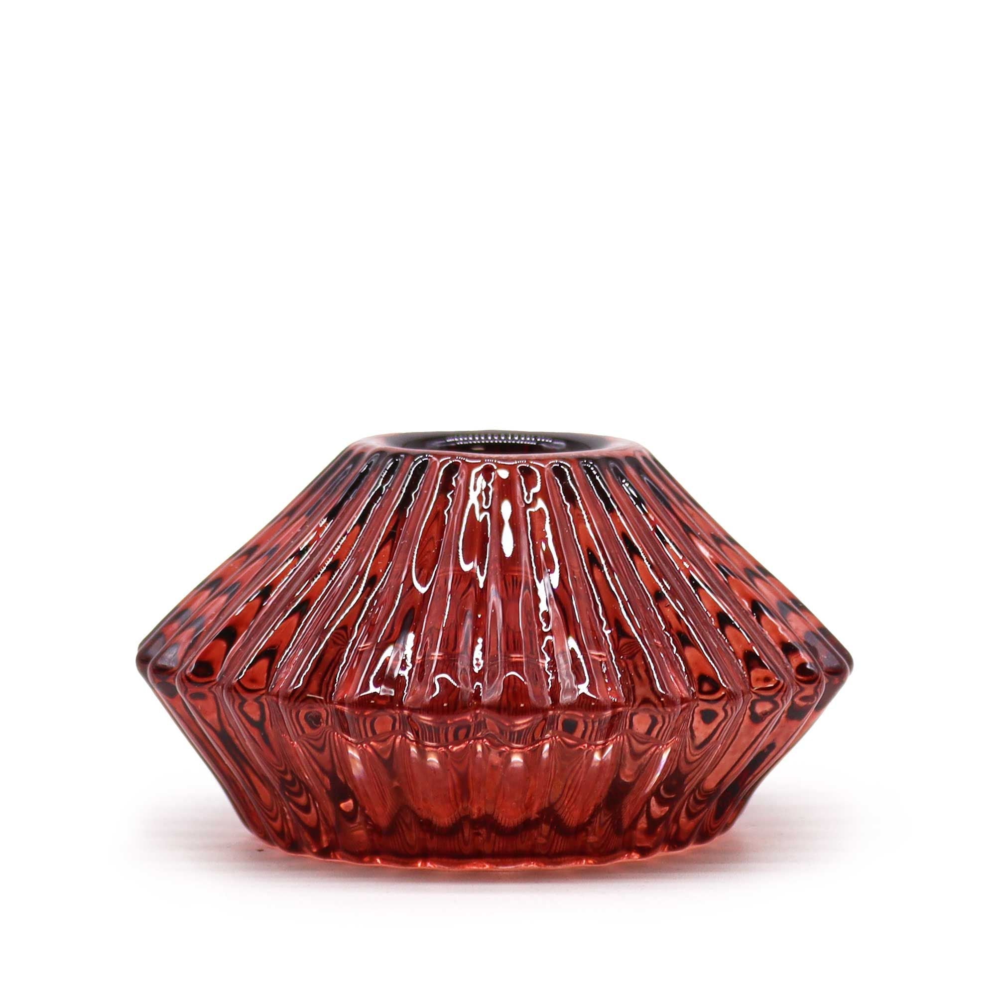 Flower Flip Dinner Candle / Tealight Holder - Vampire Red - Soak Sanctuary Candles