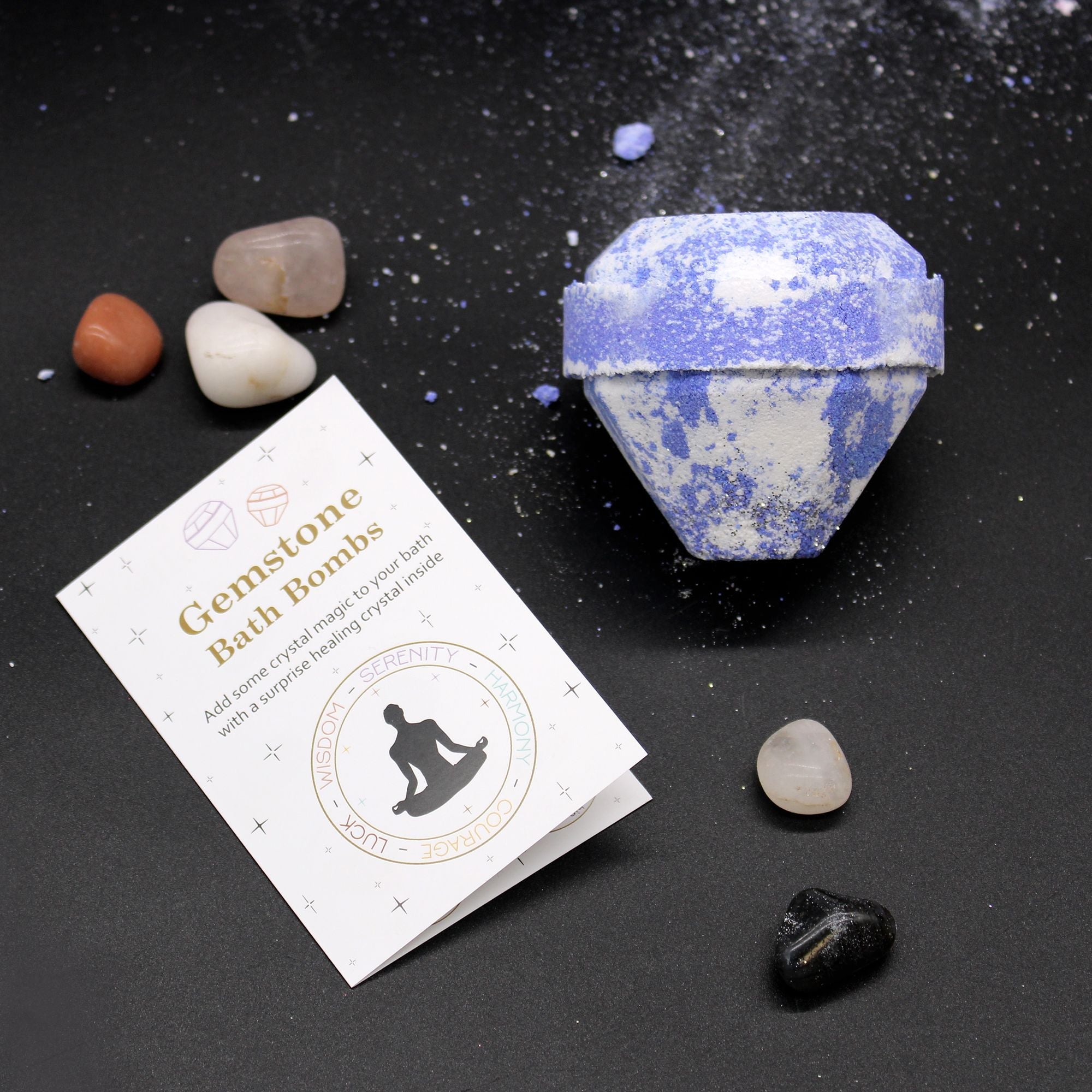 Gemstone Bath Bomb - Raspberry & Pomegranate - Soak Sanctuary Bath Bombs