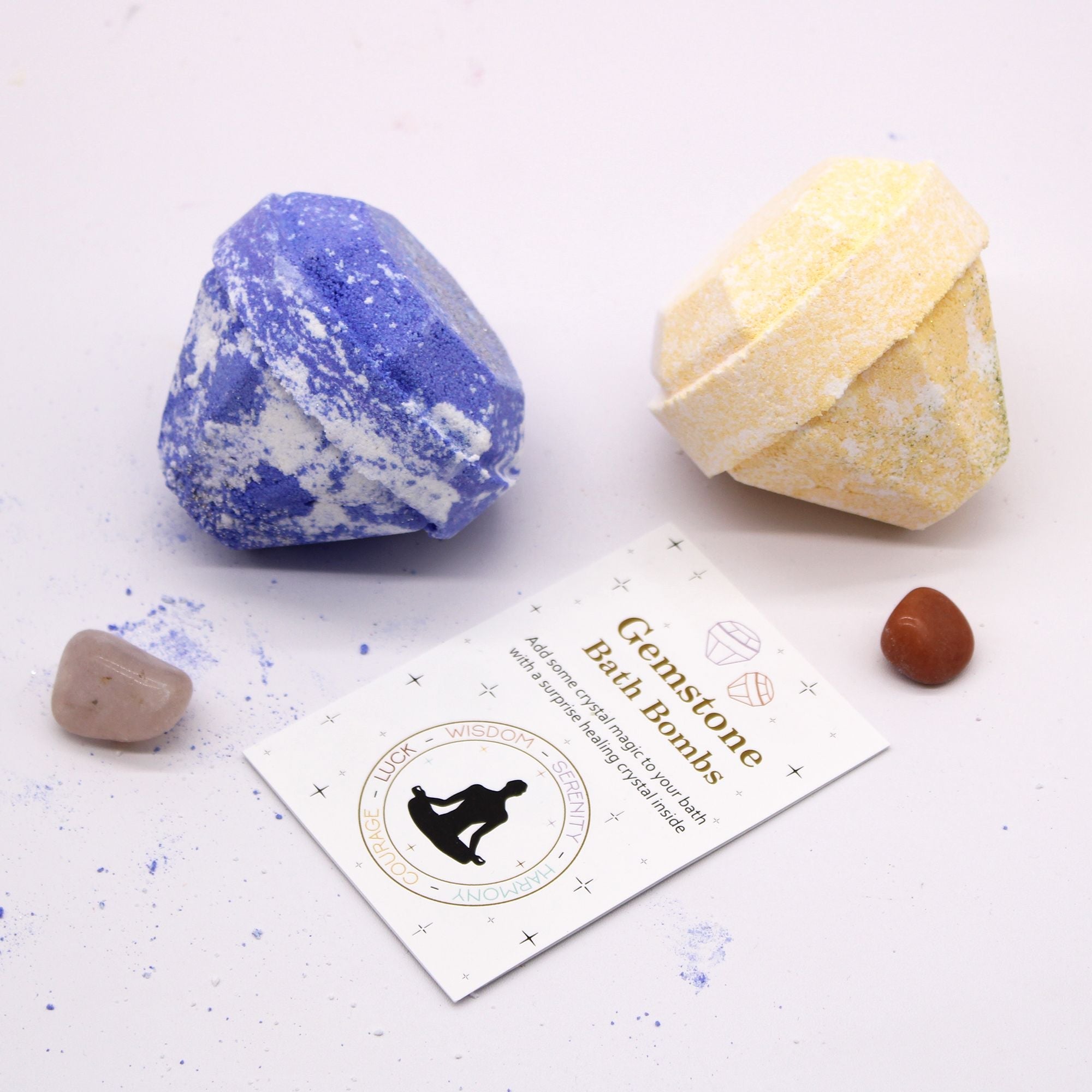 Gemstone Bath Bomb - Raspberry & Pomegranate - Soak Sanctuary Bath Bombs