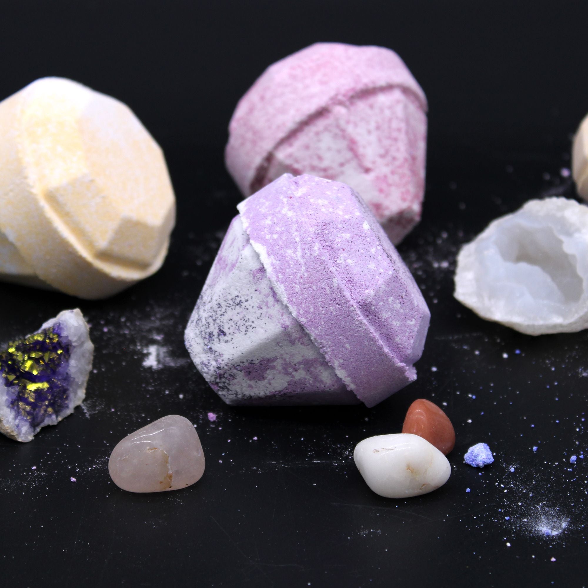 Gemstone Bath Bomb - Very Berry - Soak Sanctuary Bath Bombs