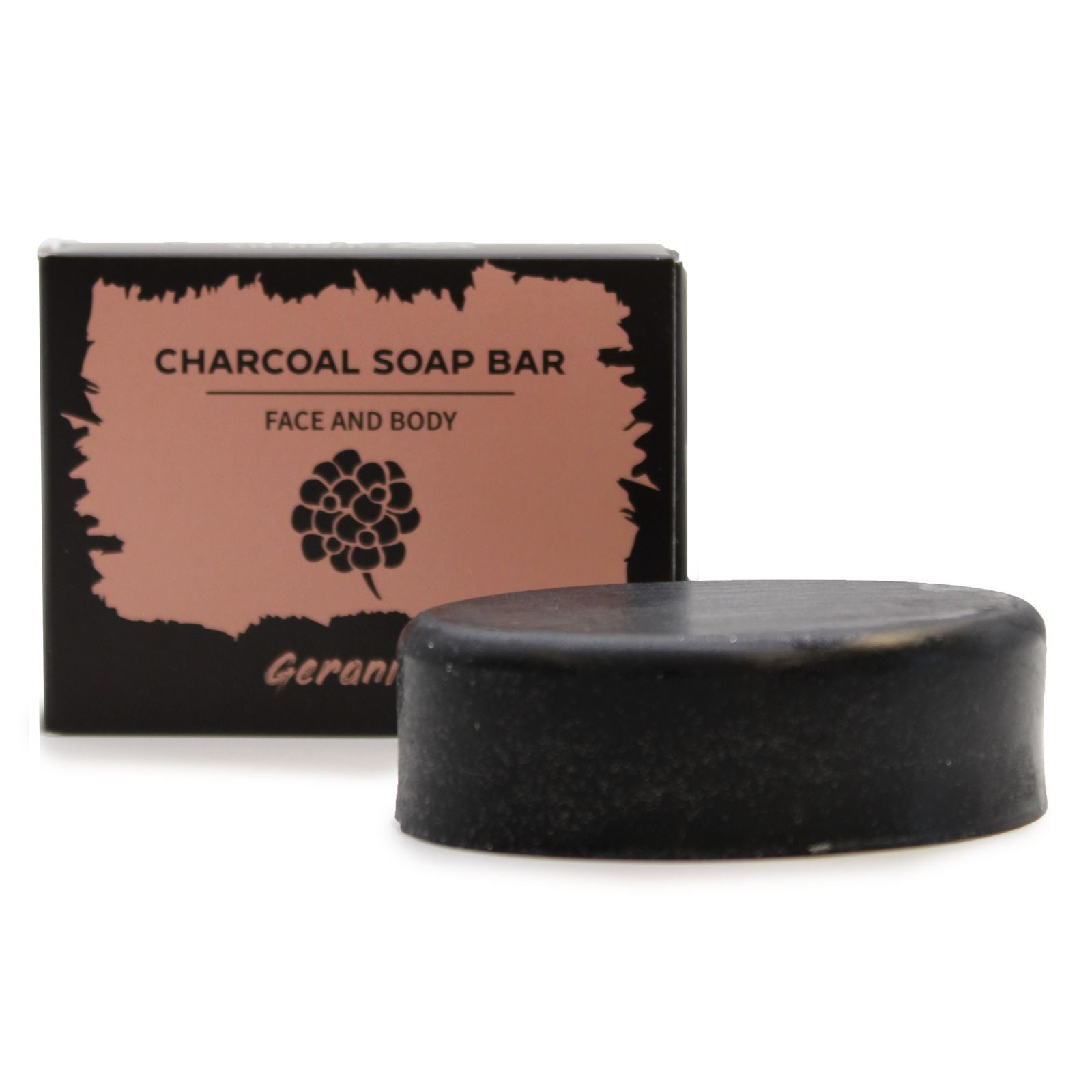 Geranium Charcoal Soap - Soak Sanctuary Soap