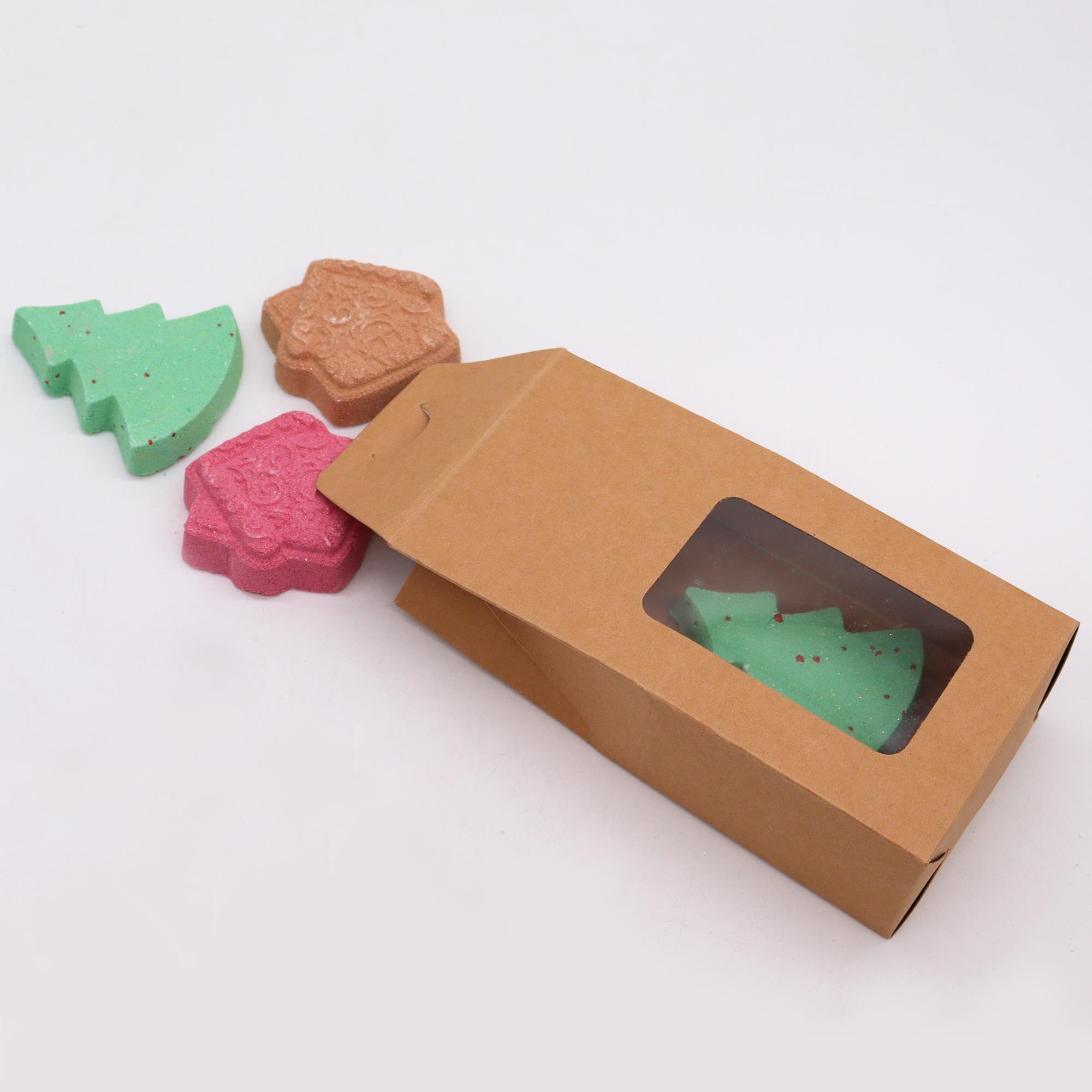Gingerbread Town Christmas Bath Bomb Gift Pack - Soak Sanctuary Bath Bombs