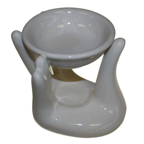 Helping Hand Oil Burner - White - Soak Sanctuary Room Fragrance