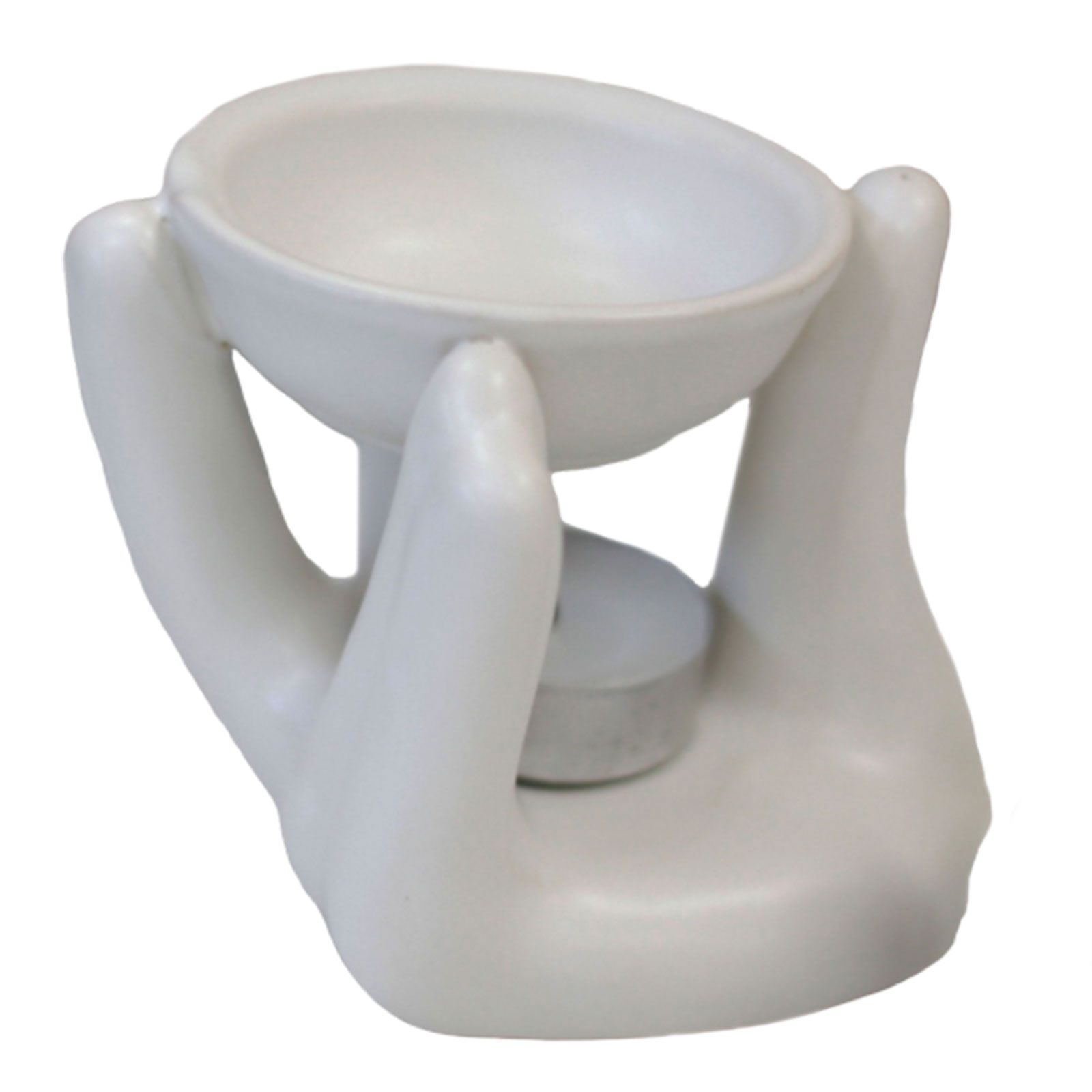 Helping Hand Oil Burner - White - Soak Sanctuary Room Fragrance