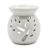 Large White Oil Burner - Tree Cut - out - Soak Sanctuary Room Fragrance