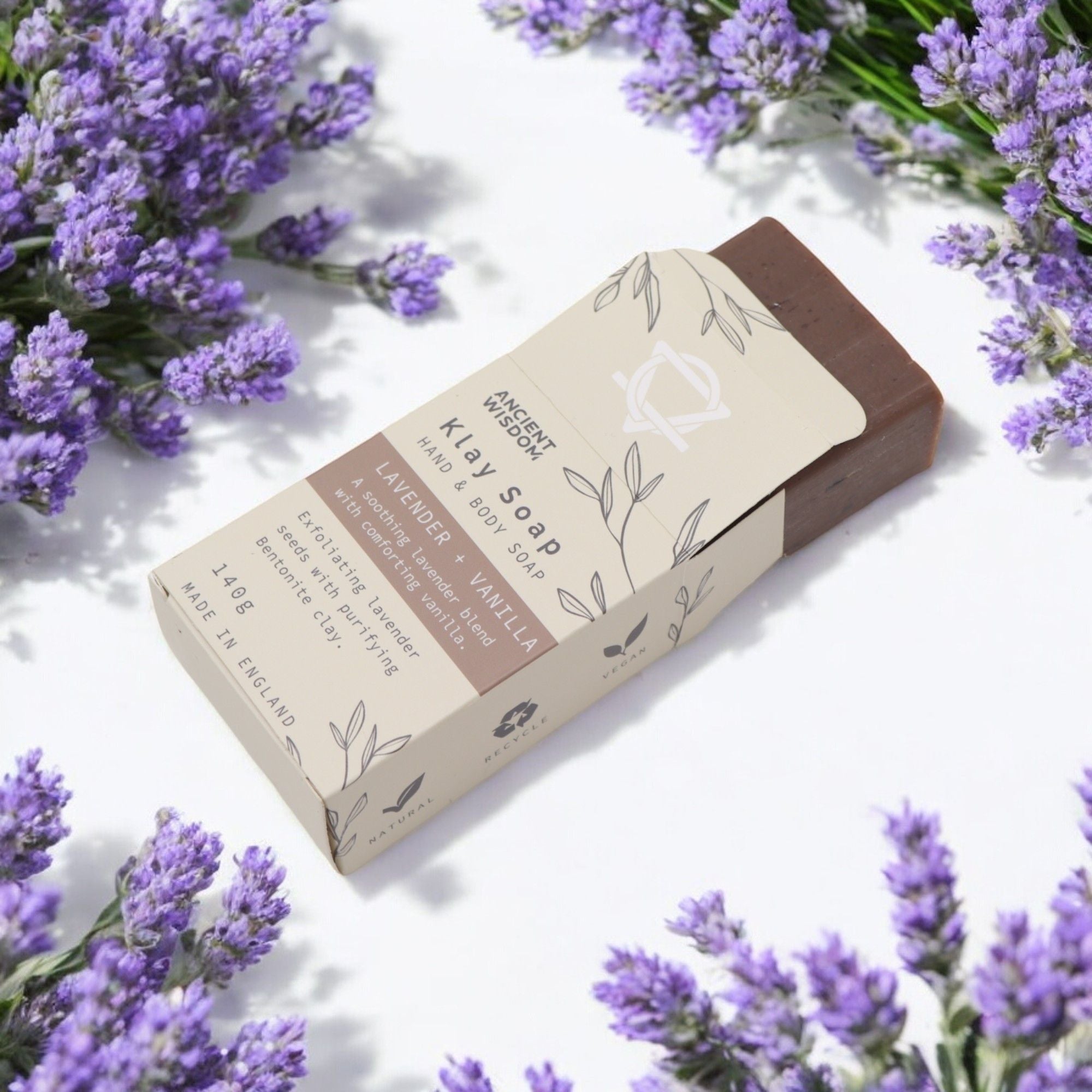 Lavender & Vanilla Klay Soap - Soak Sanctuary Soap