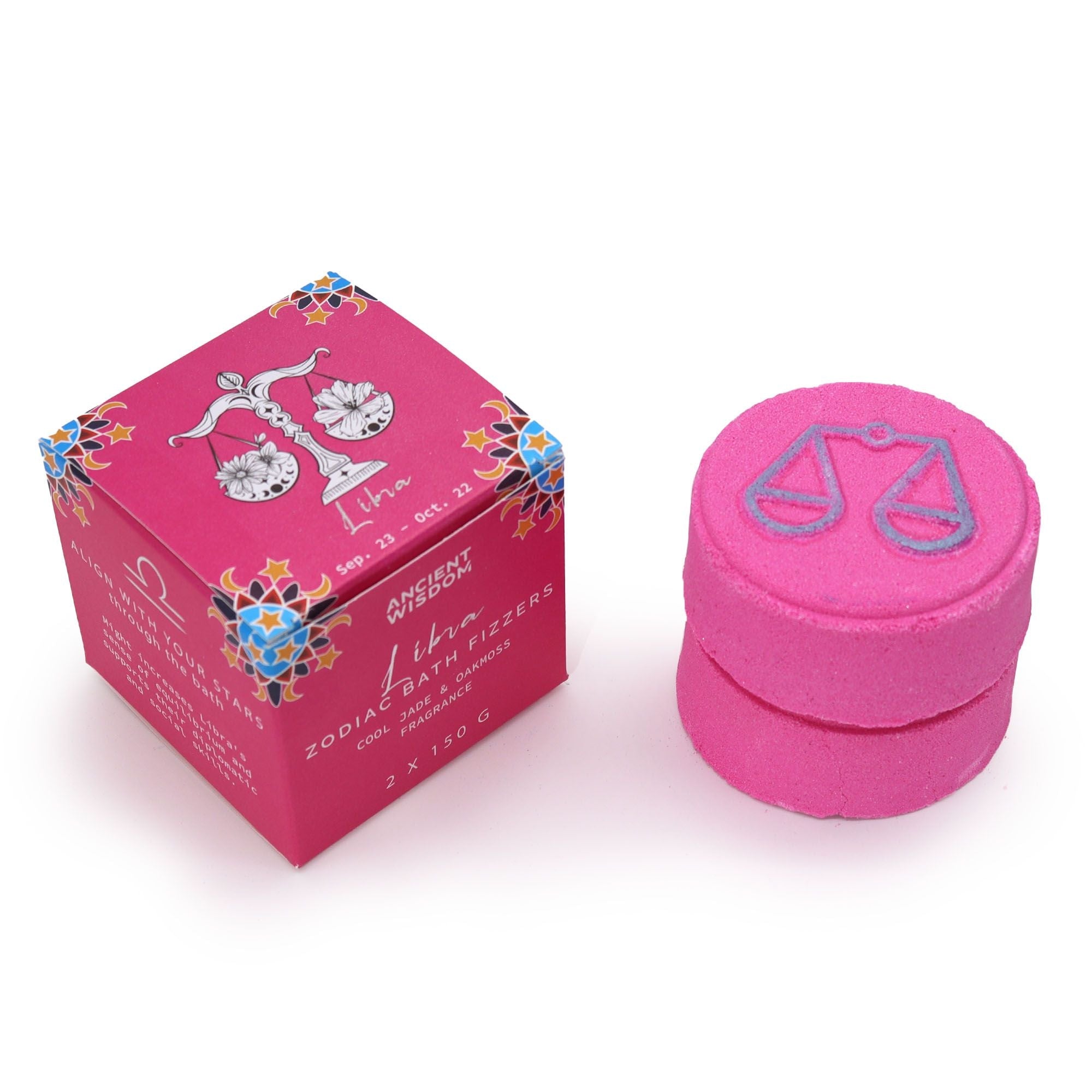 Libra Bath Fizzers with Horoscope - Soak Sanctuary Bath Bombs