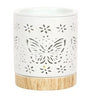 Matte Ceramic Butterfly Oil Burner - Soak Sanctuary Room Fragrance