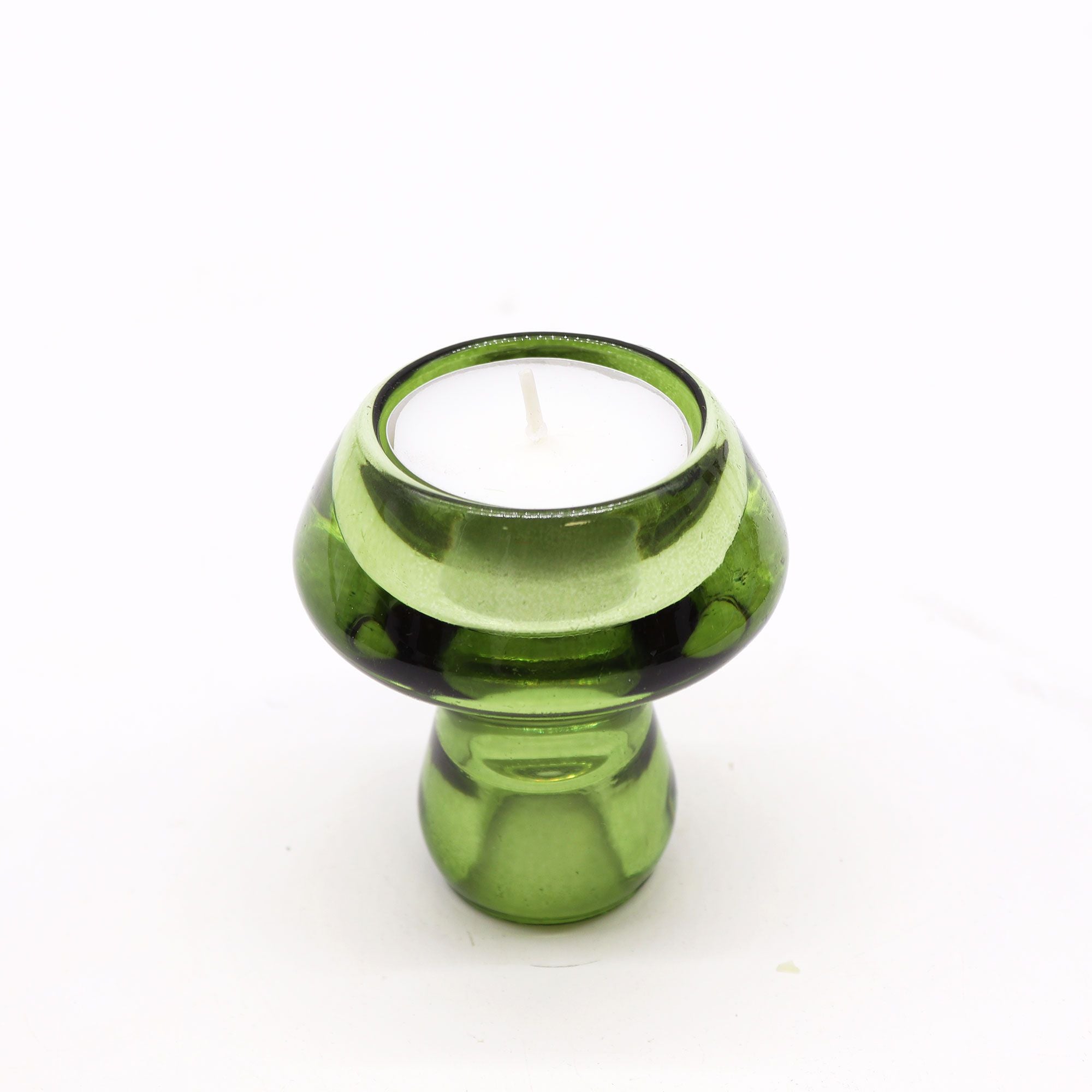 Mushroom Flip Dinner Candle / Tealight Holder - Garden Jade - Soak Sanctuary Candles