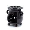 Cauldron Oil Burner - Moon & Stars, Black