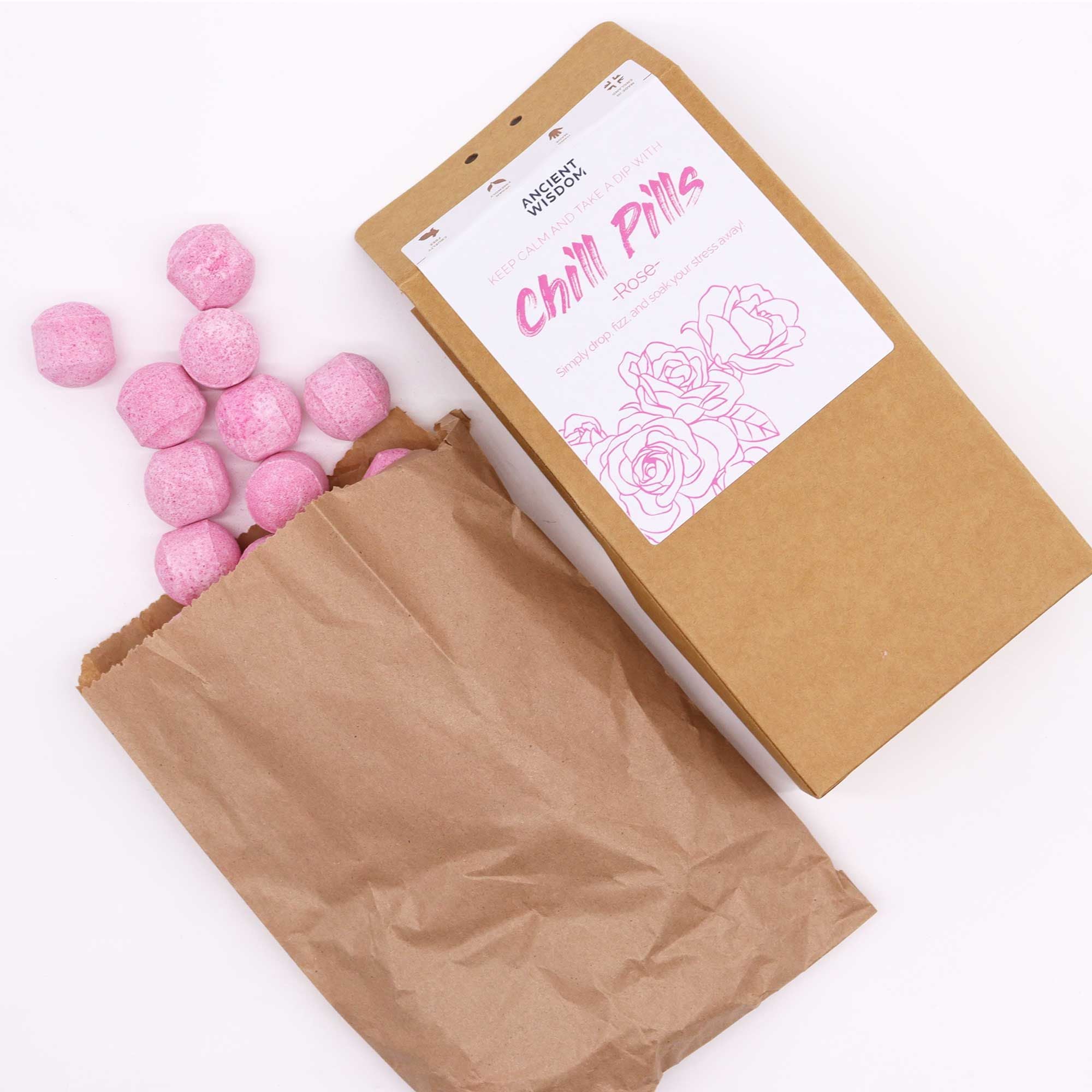 Rose Mini Bath Bomb Gift Pack - Soak Sanctuary Bath Bombs