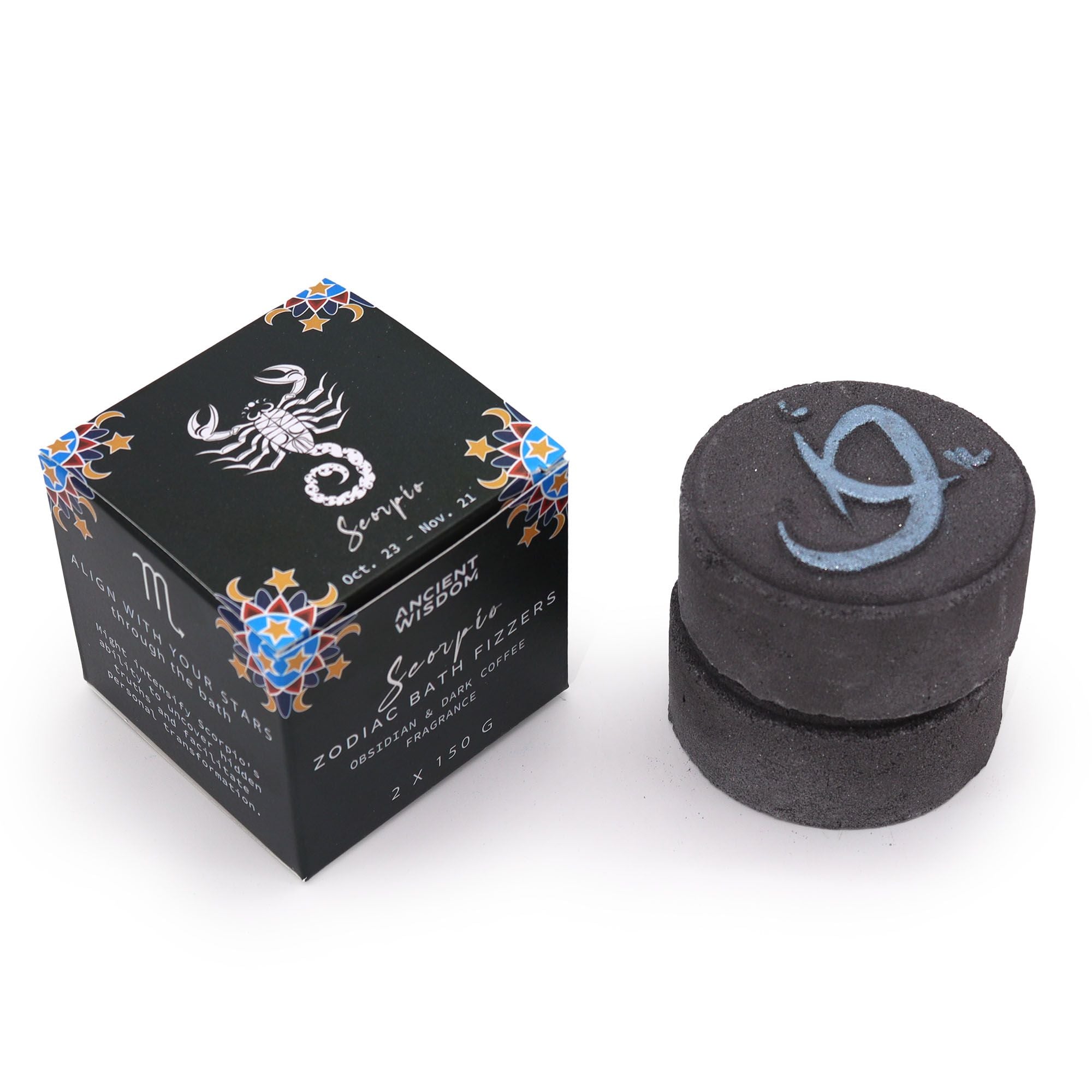 Scorpio Bath Fizzers with Horoscope - Soak Sanctuary Bath Bombs