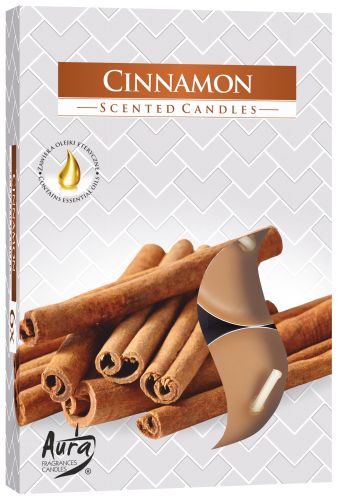 Set of 6 Scented Tealights - Cinnamon - Soak Sanctuary Candles