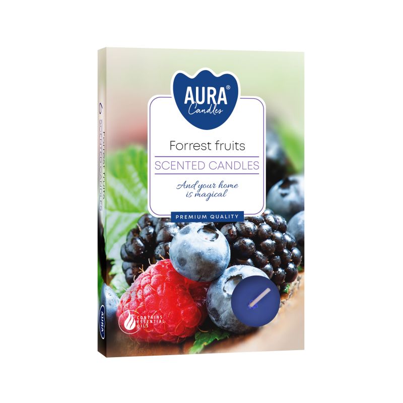 Set of 6 Scented Tealights - Forest Fruits - Soak Sanctuary Candles