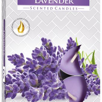 Set of 6 Scented Tealights - Lavender - Soak Sanctuary Candles