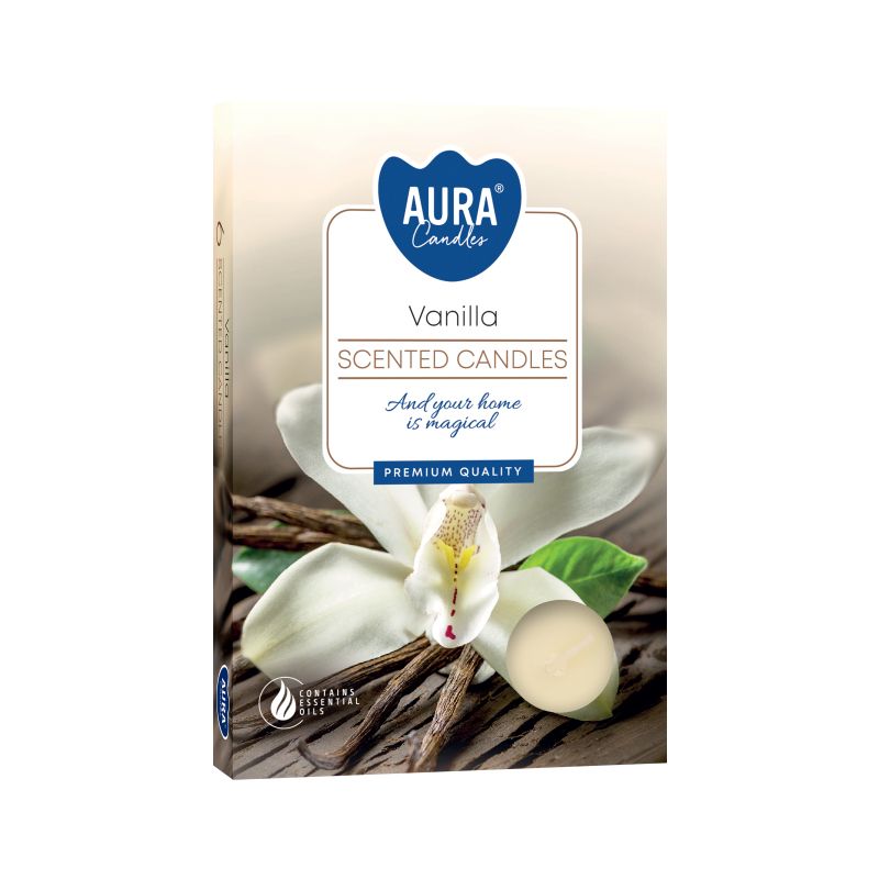Set of 6 Scented Tealights - Vanilla - Soak Sanctuary Candles