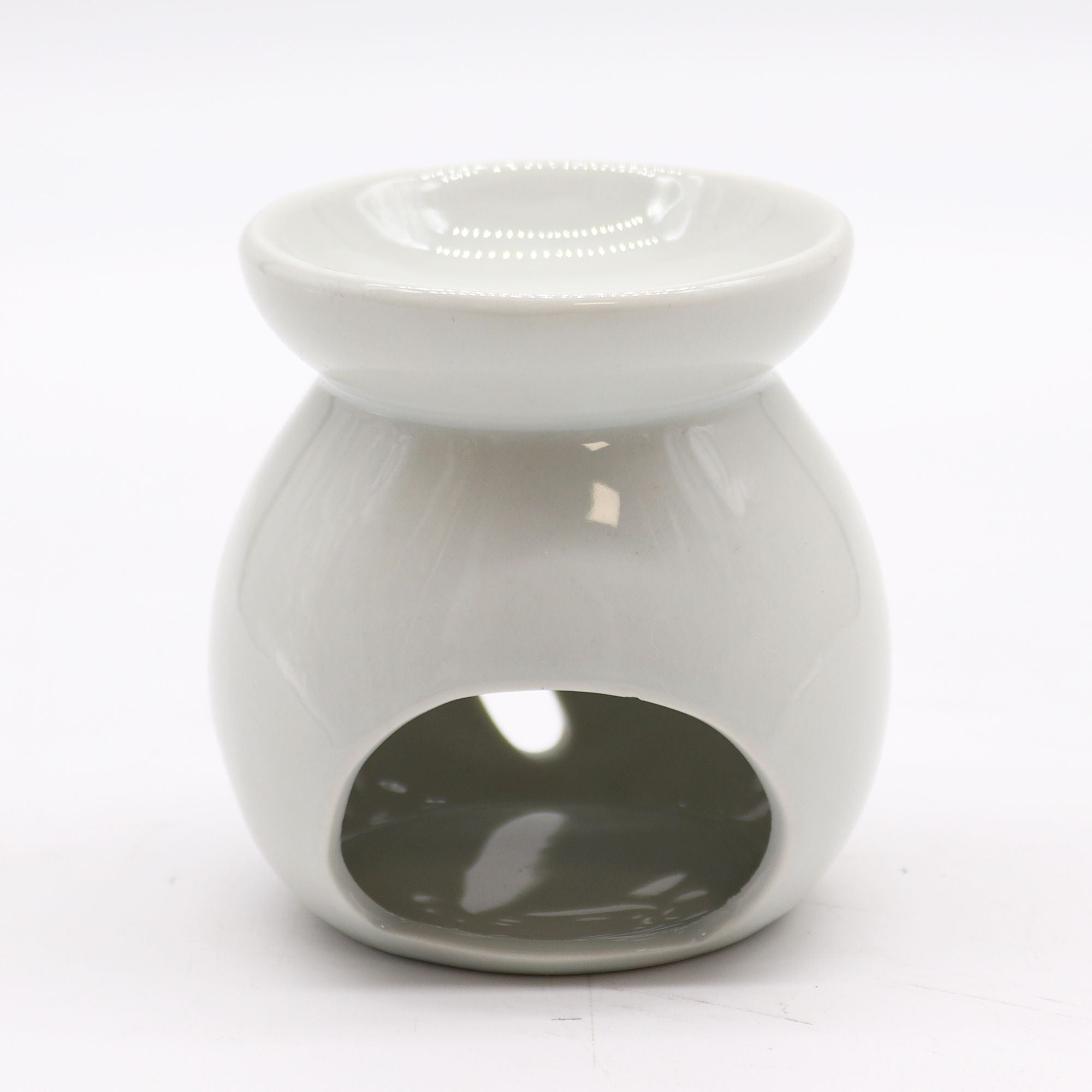 Small White Oil Burner - Tree Cut - out - Soak Sanctuary Room Fragrance