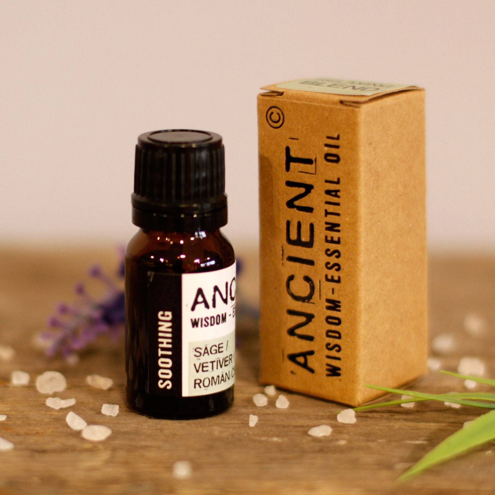 Soothing Essential Oil Blend: Roman Chamomile, Sage and Vetiver - 10ml - Soak Sanctuary Essential Oils