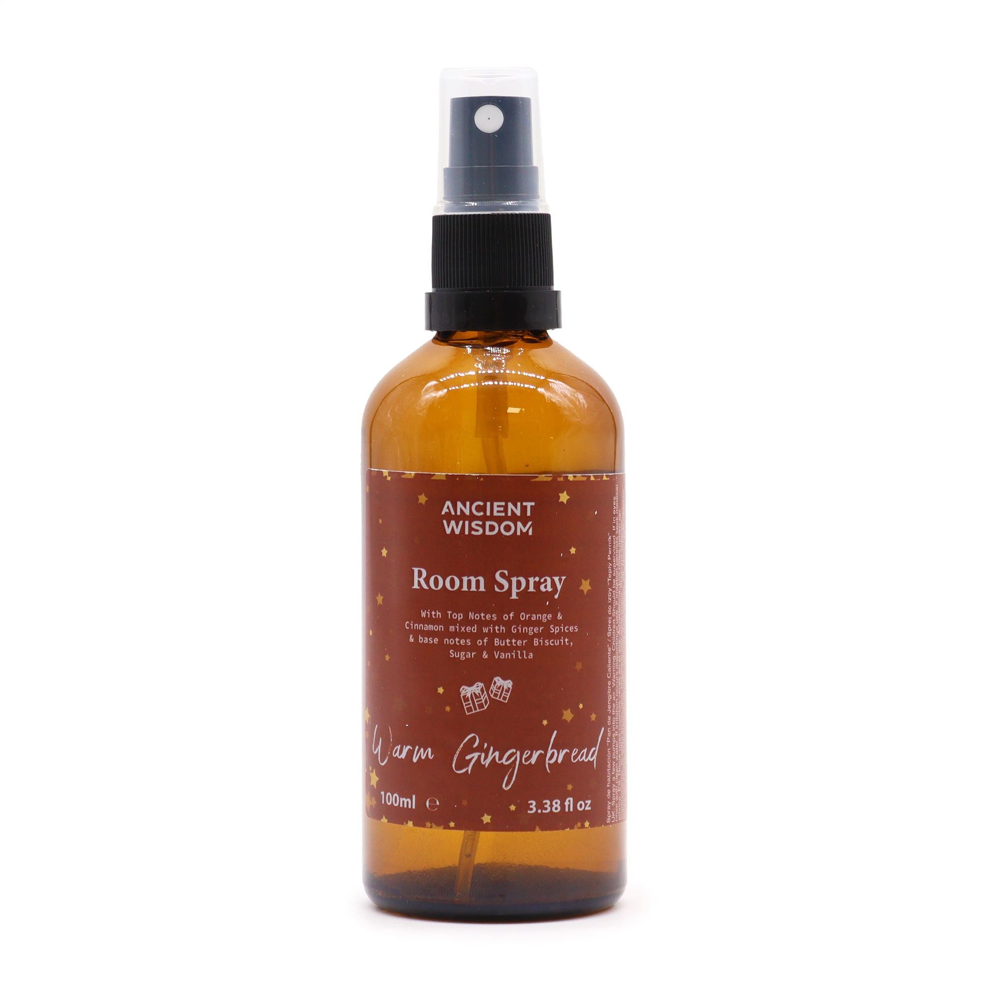 Warm Gingerbread Room Spray (100ml) - Soak Sanctuary Christmas Room Sprays
