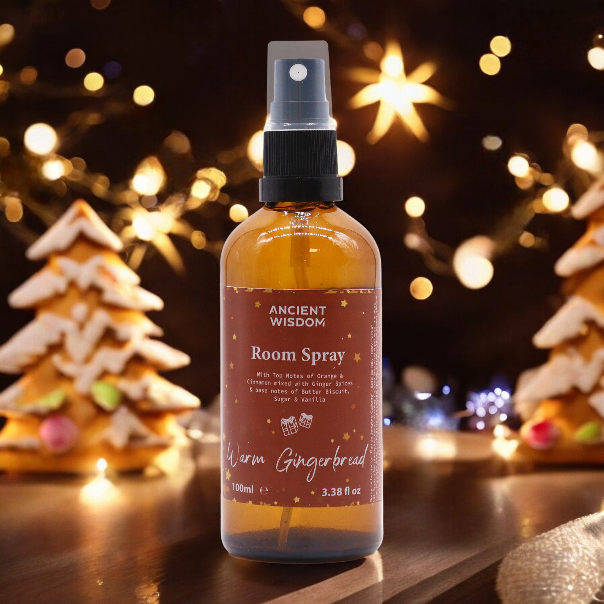 Warm Gingerbread Room Spray (100ml) - Soak Sanctuary Christmas Room Sprays