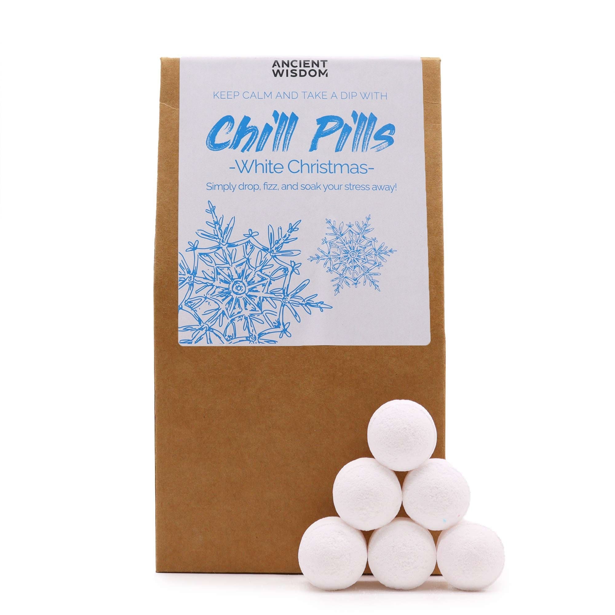 White Christmas Mini Bath Bomb Gift Pack - Soak Sanctuary Bath Bombs