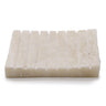 White Onxy Ridged Soap Dish - Soak Sanctuary Accessories