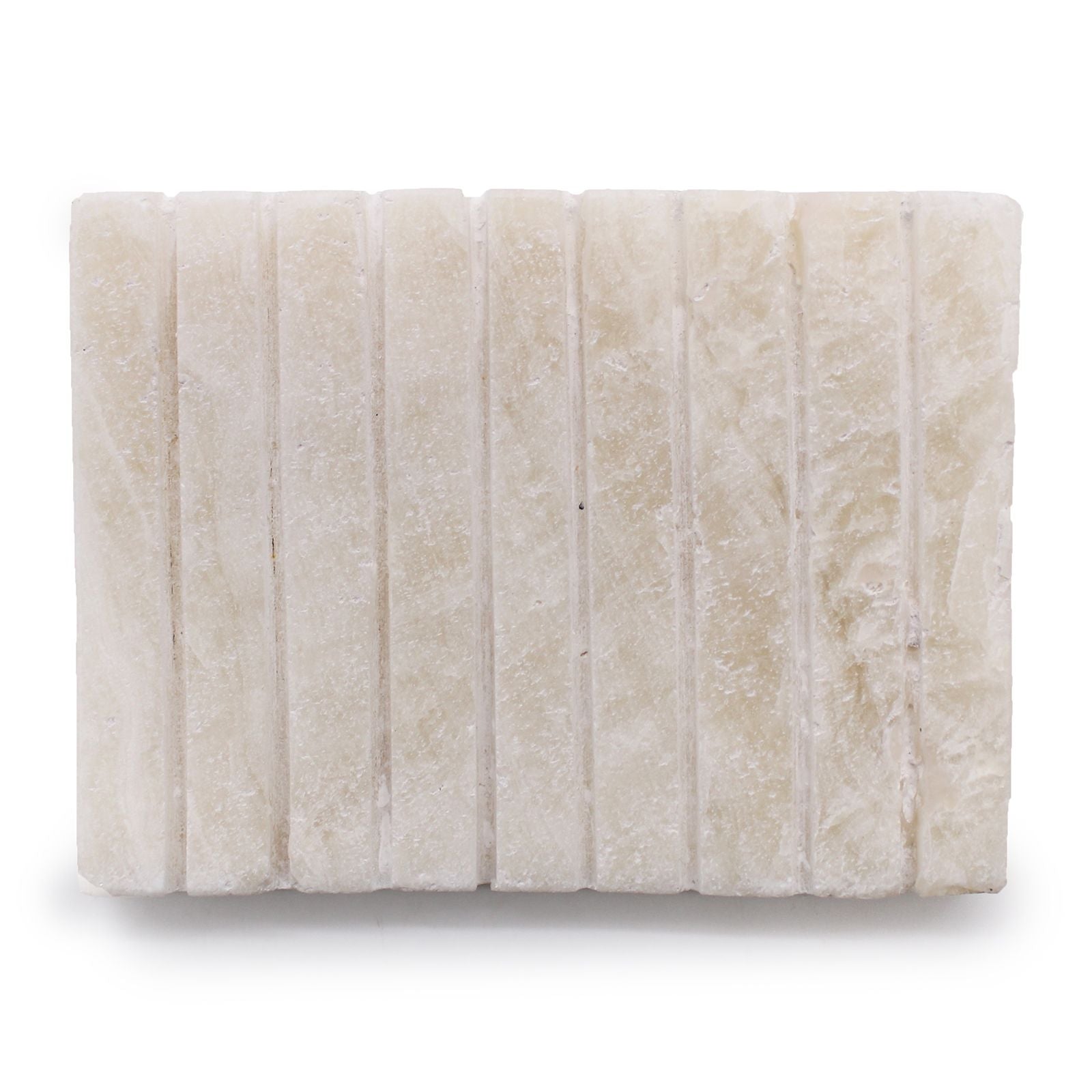 White Onxy Ridged Soap Dish - Soak Sanctuary Accessories