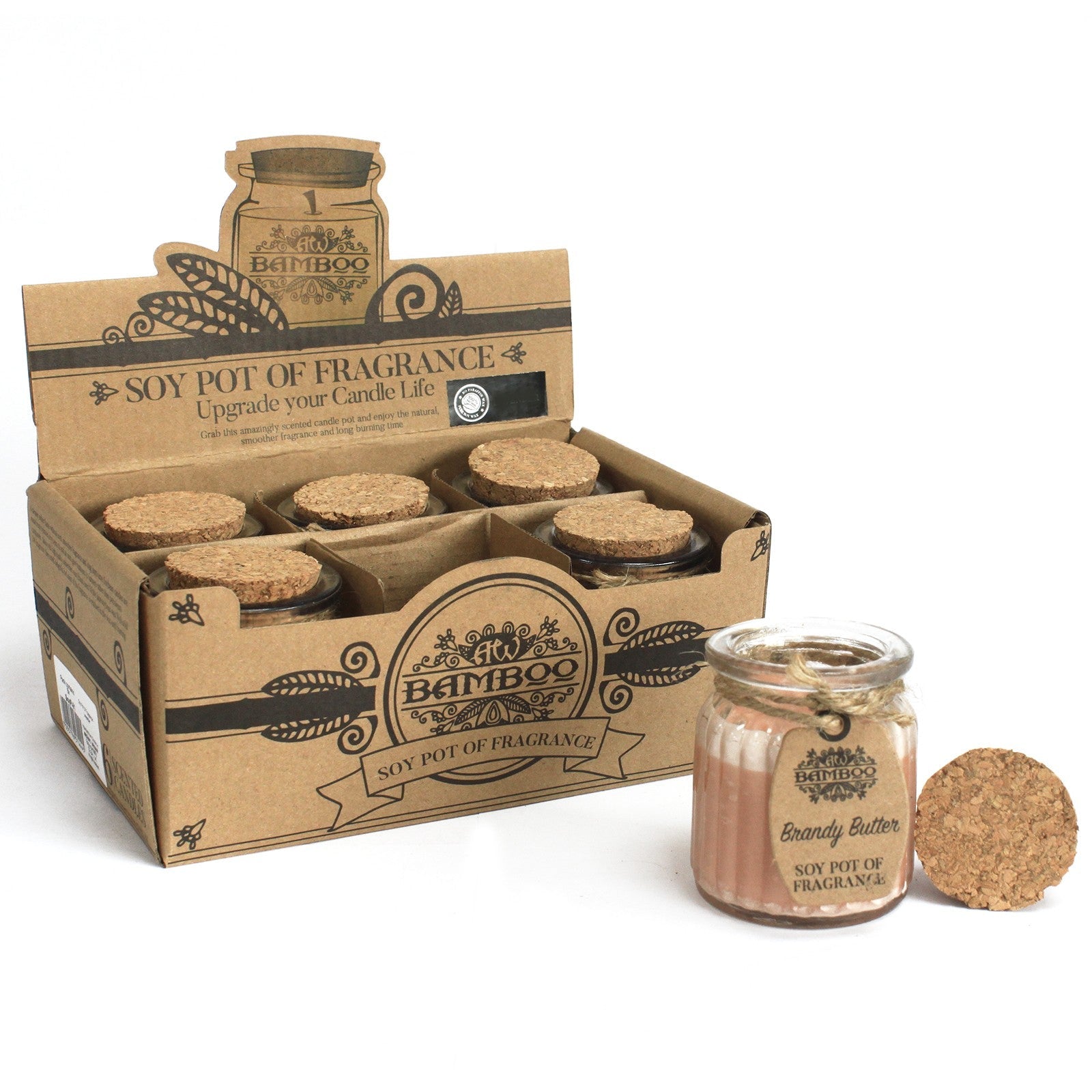 Brandy Butter Soy Candle Pots (Pk 2) - Soak Sanctuary Candles