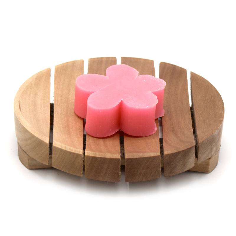 Classic Round Mahogany Soap Dish - Soak Sanctuary Accessories